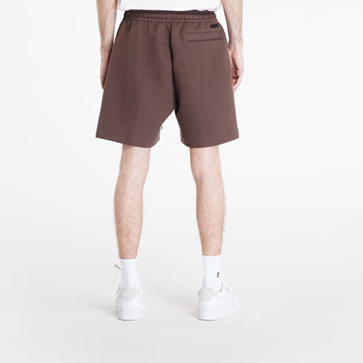 brown nike fleece shorts