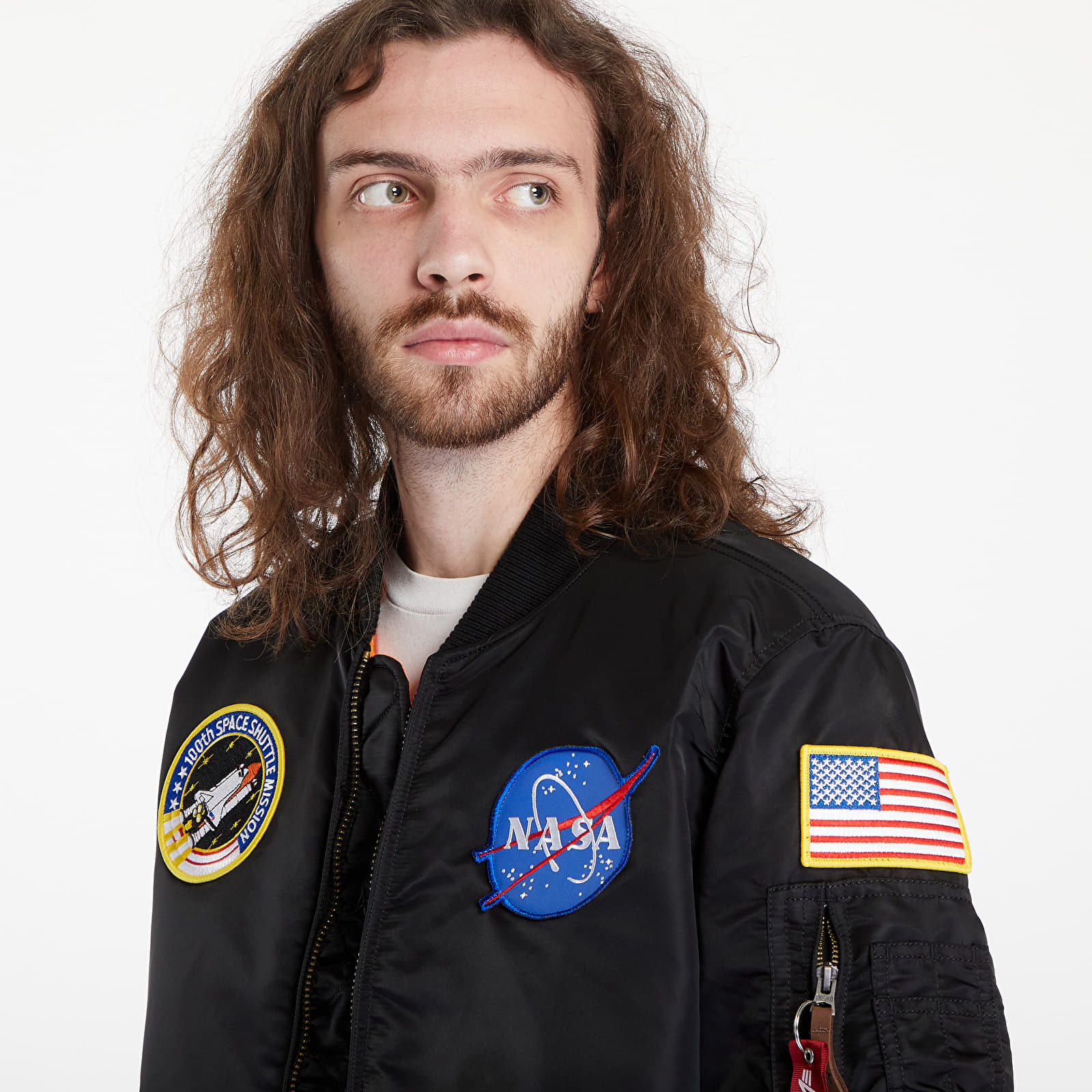Bomber Alpha Industries MA-1 VF NASA Black