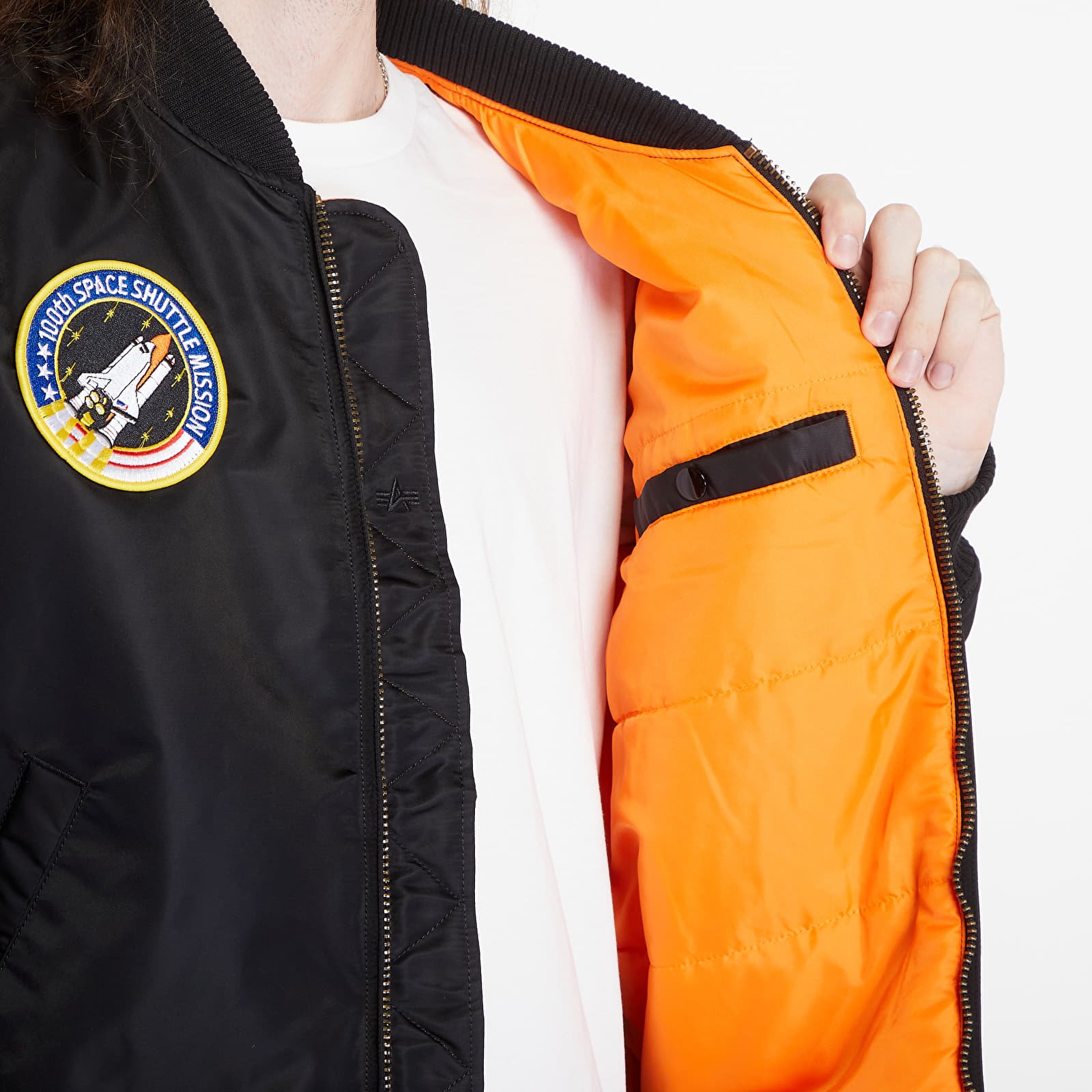 Bomber Alpha Industries MA-1 VF NASA Black