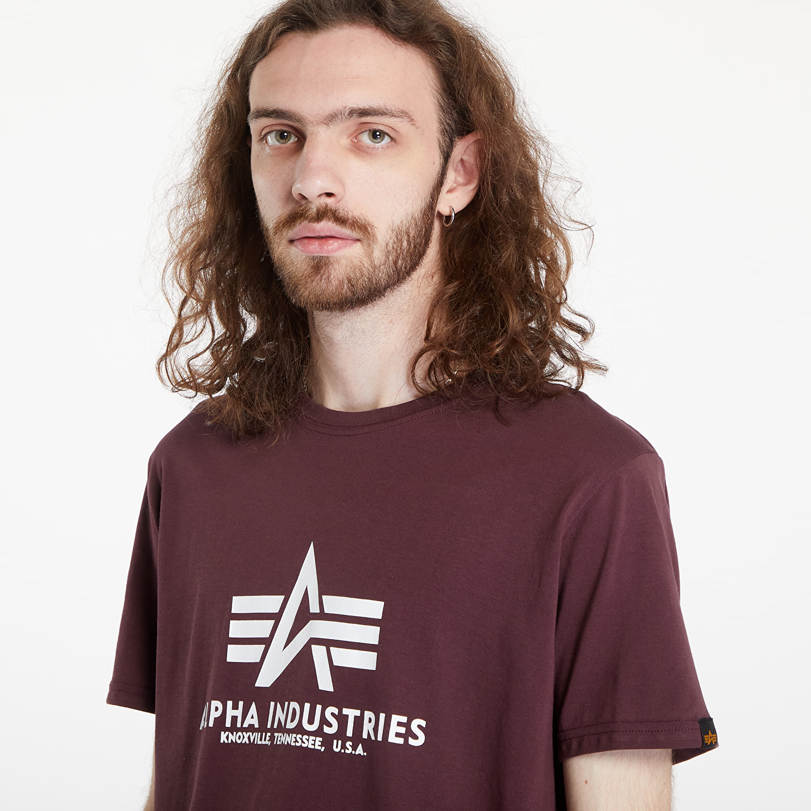 T-Shirts Alpha Industries Basic Tee Dark Wine