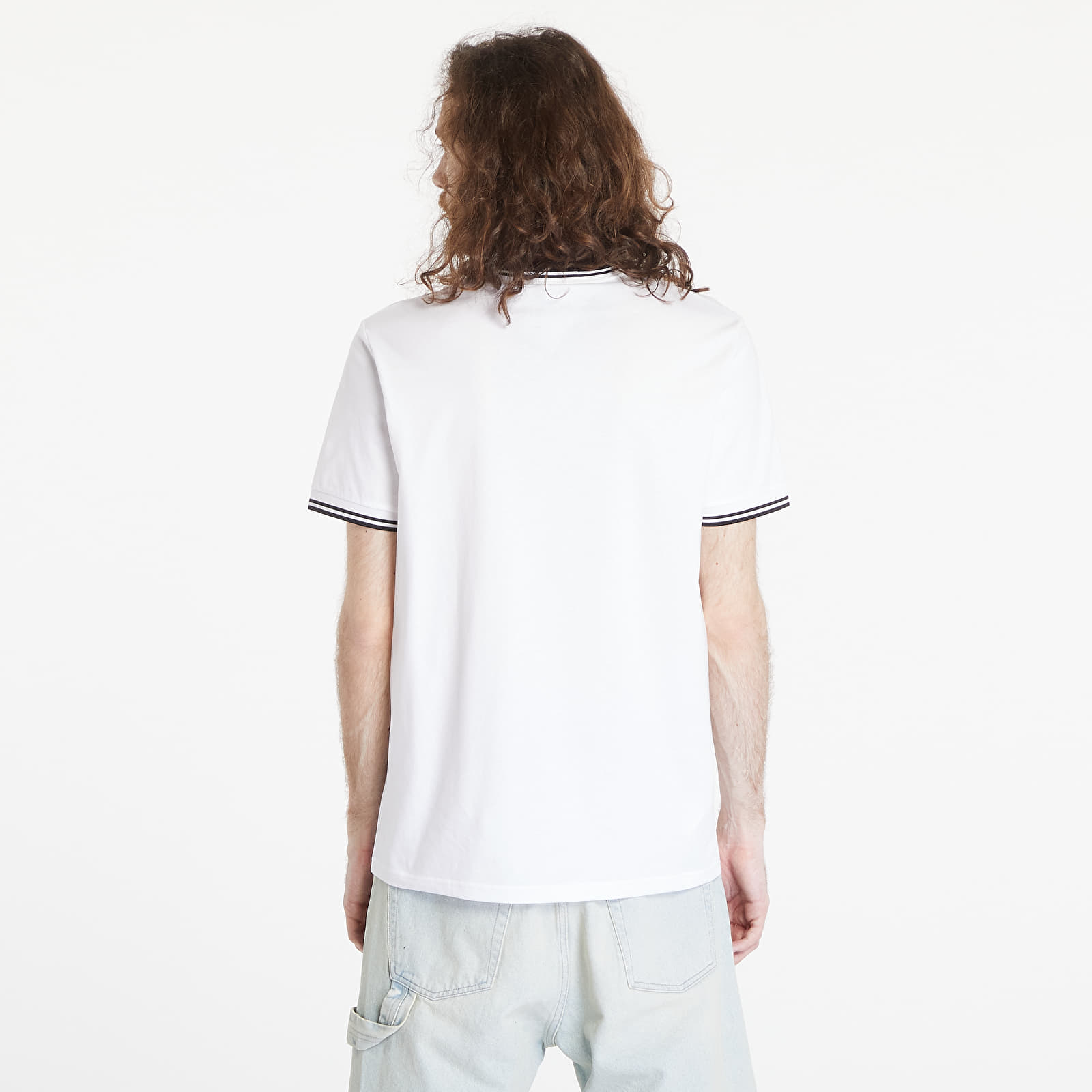 T-shirty męskie FRED PERRY Twin Tipped T-Shirt White