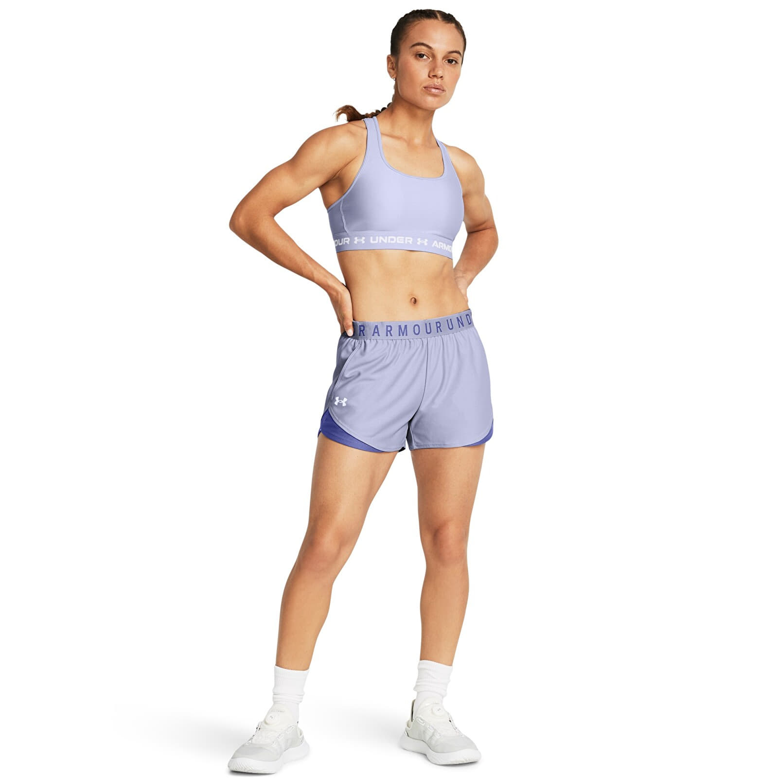 Pantaloni scurți pentru femei Under Armour Play Up Shorts 3.0 Purple