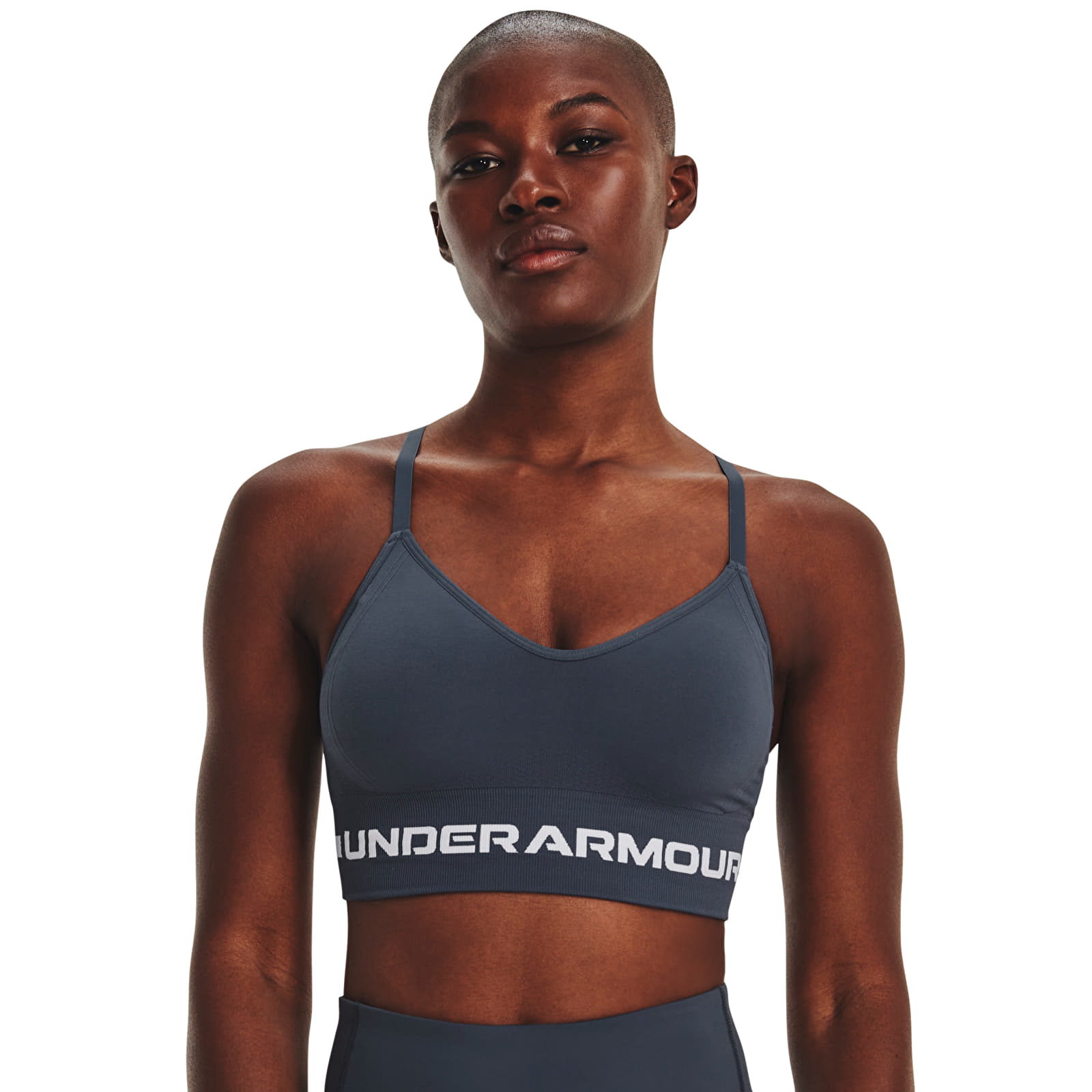 Bras Under Armour Seamless Low Long Bra Gray