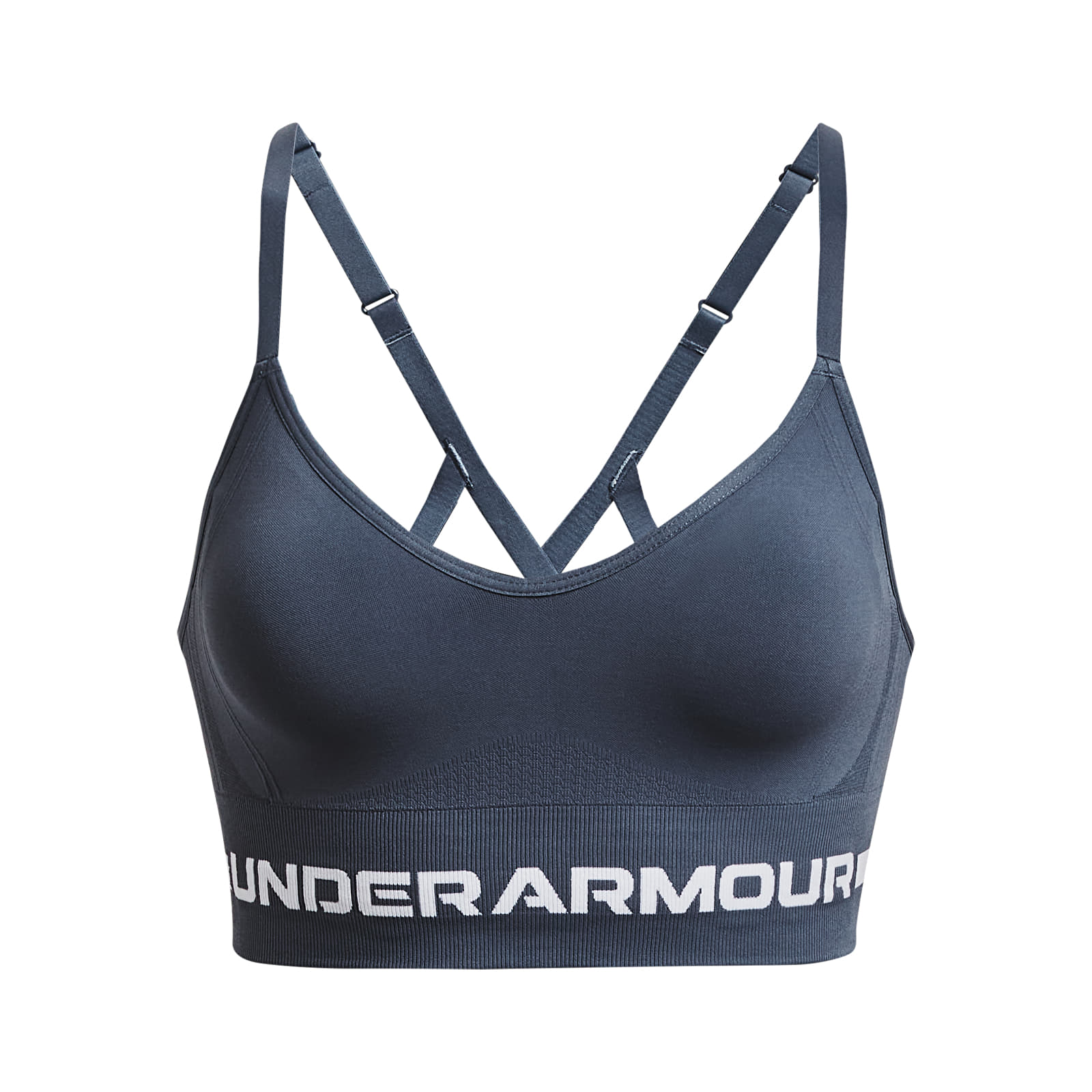 Bras Under Armour Seamless Low Long Bra Gray
