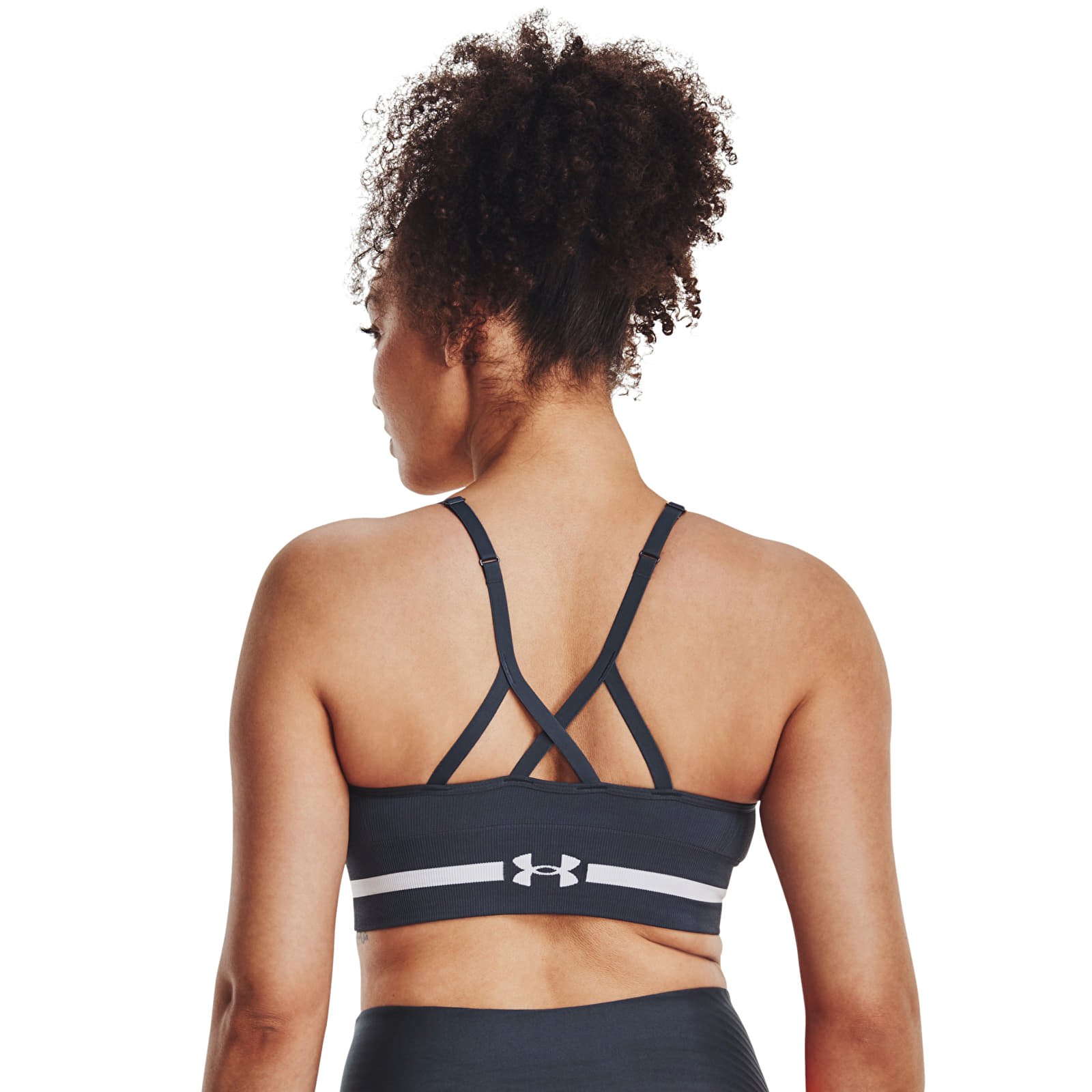 Bras Under Armour Seamless Low Long Bra Gray