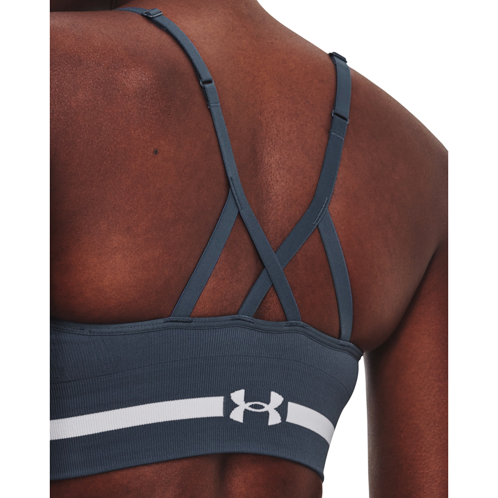 Bras Under Armour Seamless Low Long Bra Gray