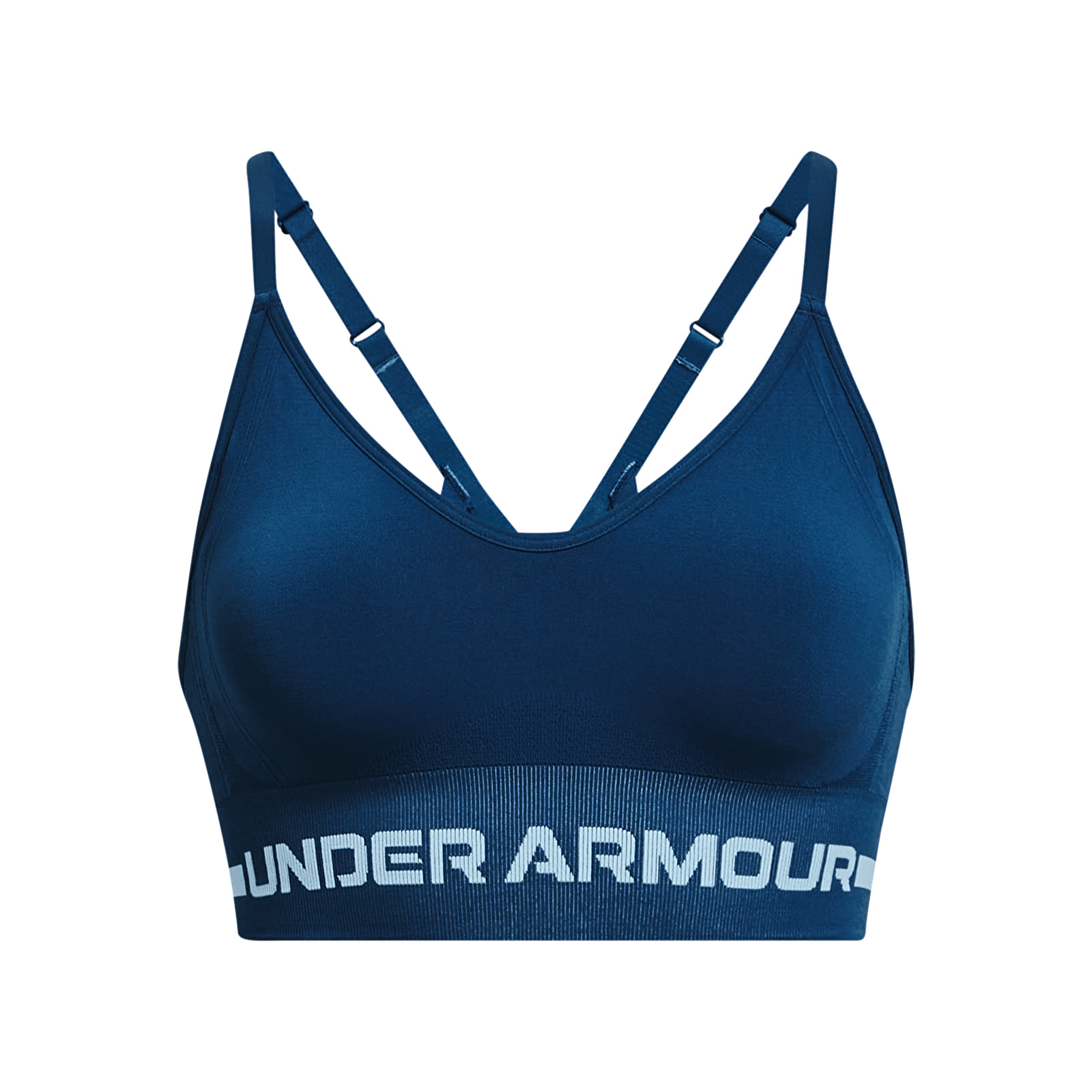 Bras Under Armour Seamless Low Long Bra Blue