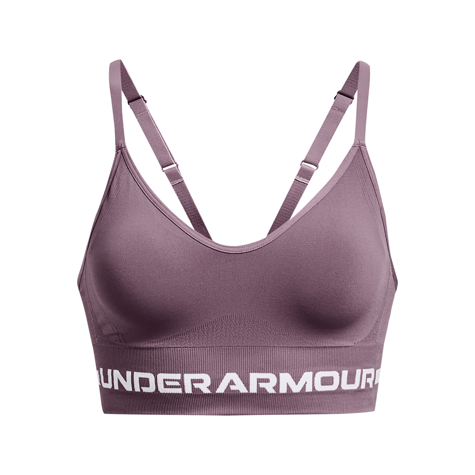 Melltartók Under Armour Seamless Low Long Bra Purple