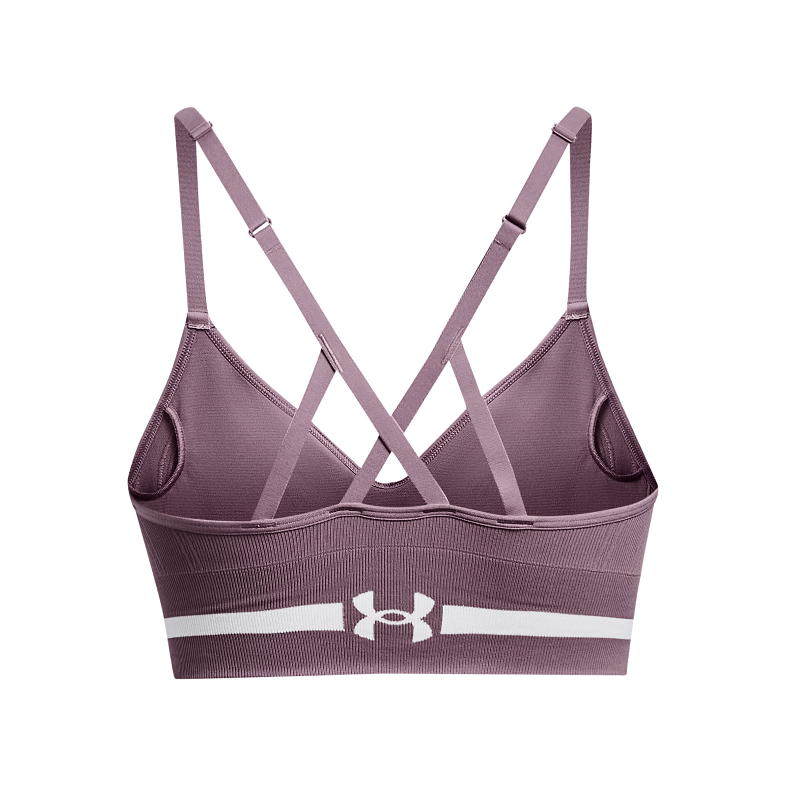 Melltartók Under Armour Seamless Low Long Bra Purple