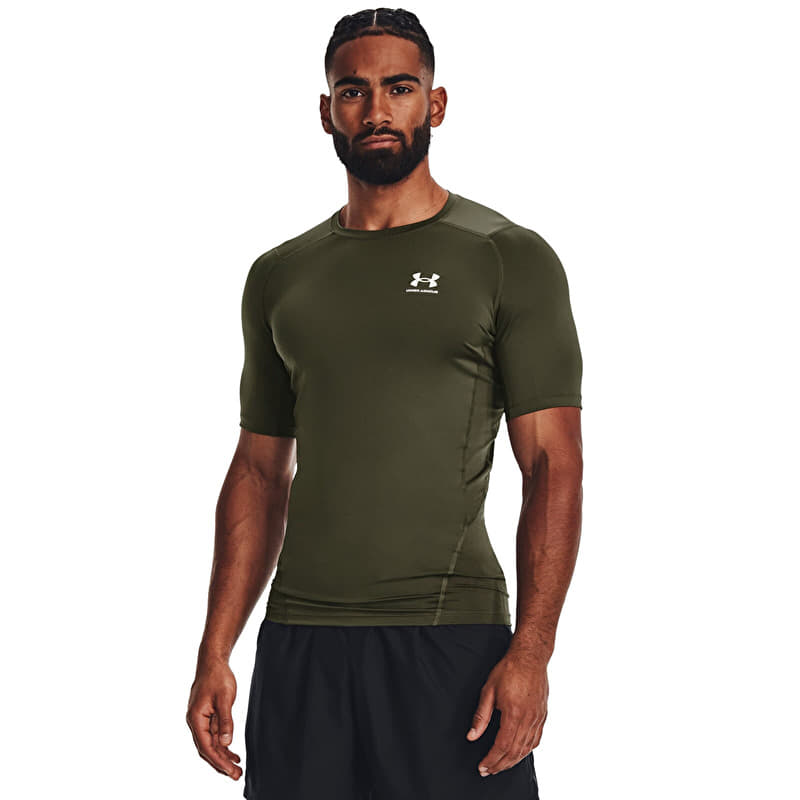 Marškinėliai Under Armour Hg Armour Comp Ss Marine Od Green