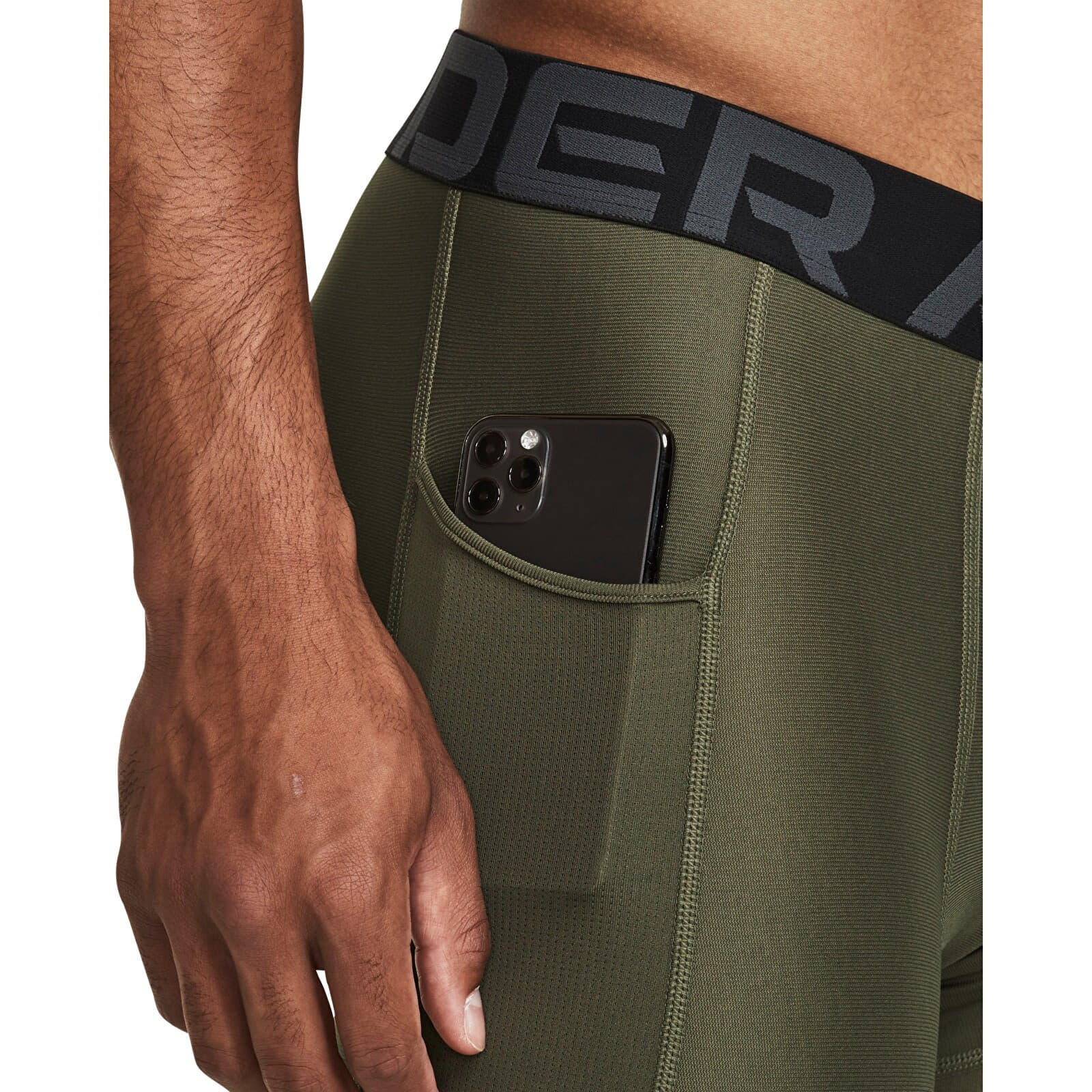 Pánske legíny Under Armour HG Armour Leggings Green