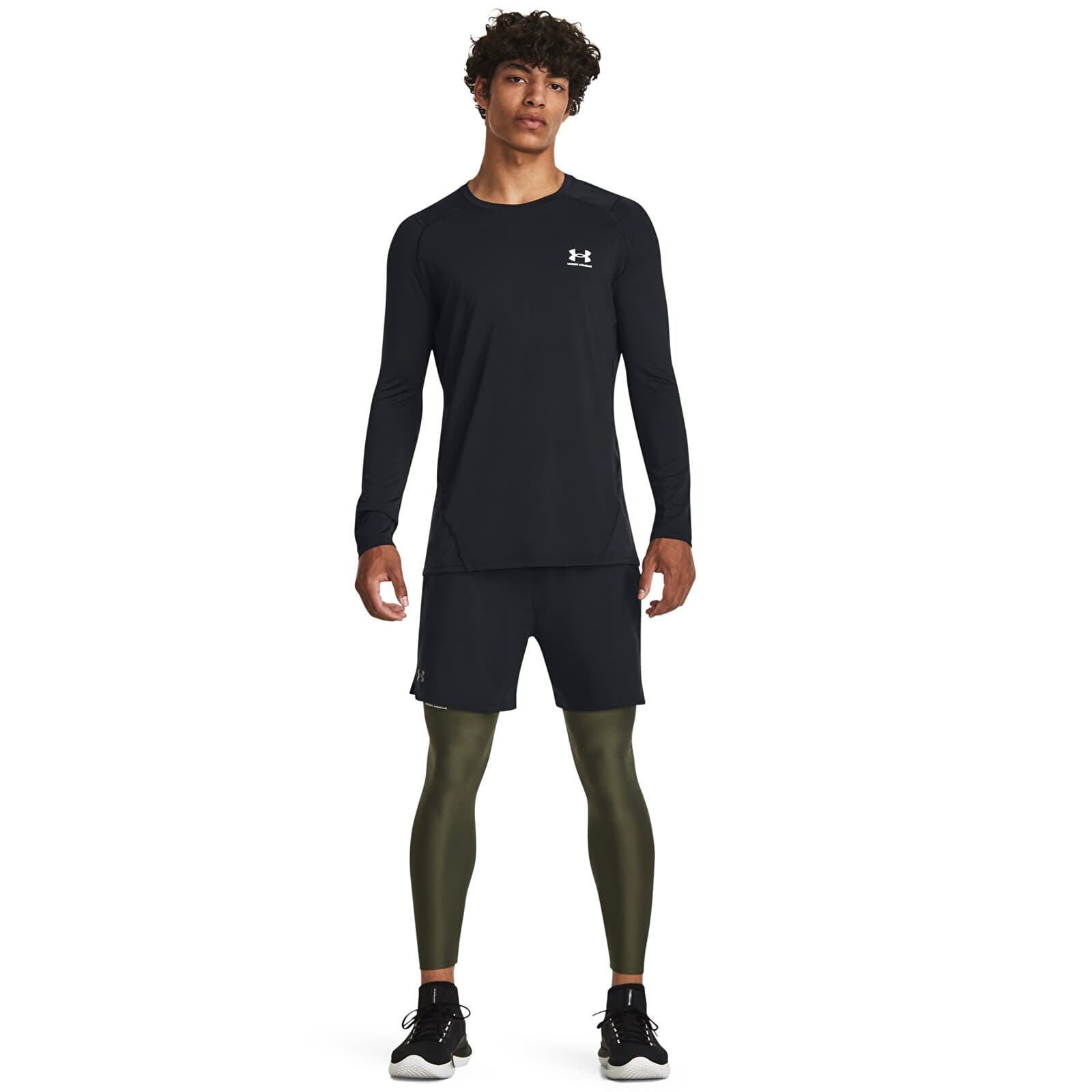 Pánske legíny Under Armour HG Armour Leggings Green
