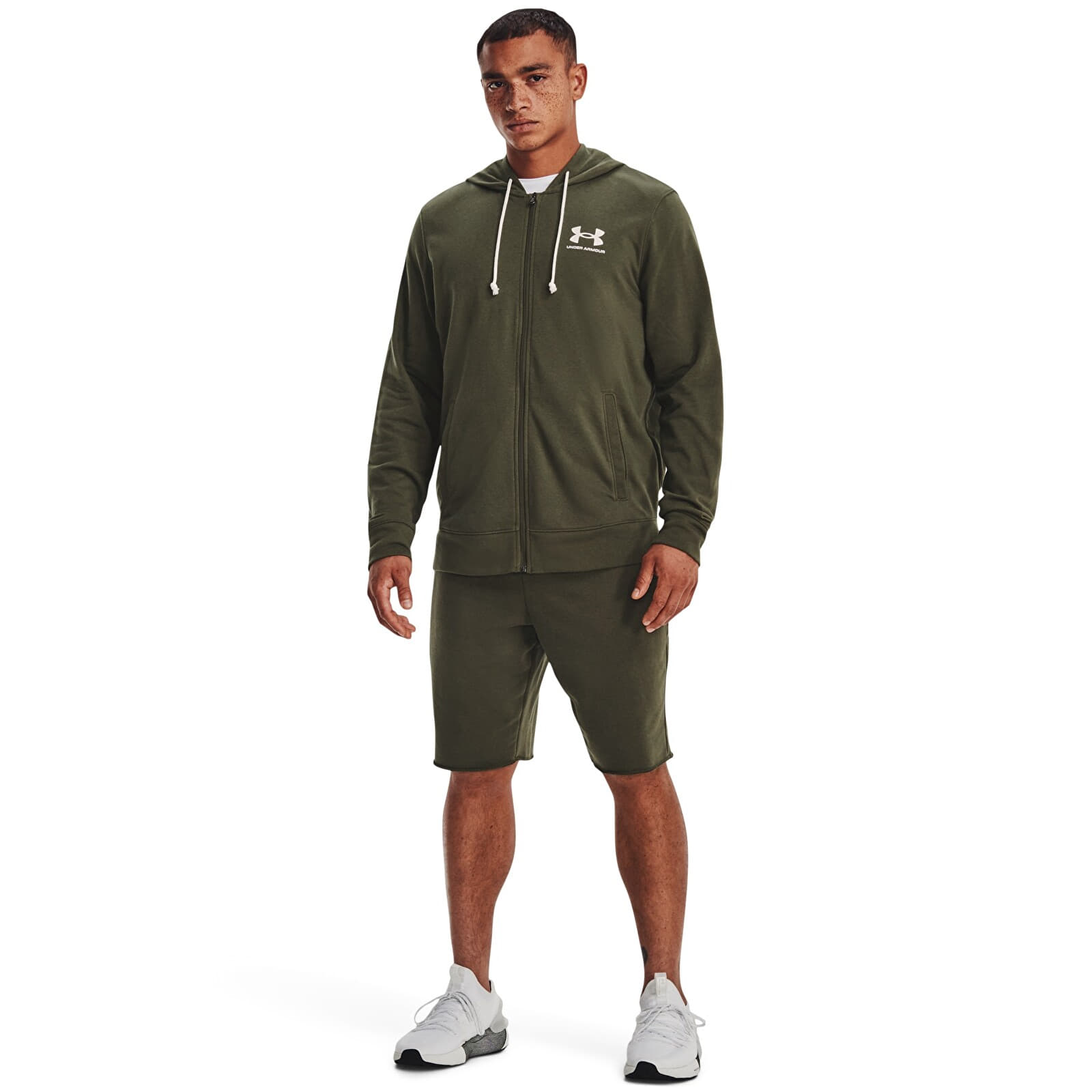 Men's shorts Under Armour RIVAL TERRY SHORT Green