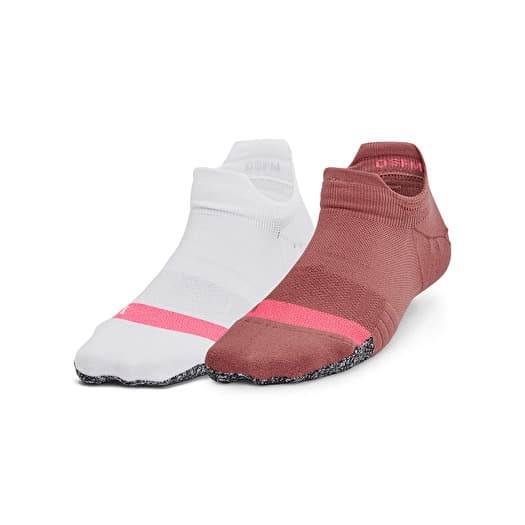 Under Armour Breathe 2 No Show Tab 2-Pack Red