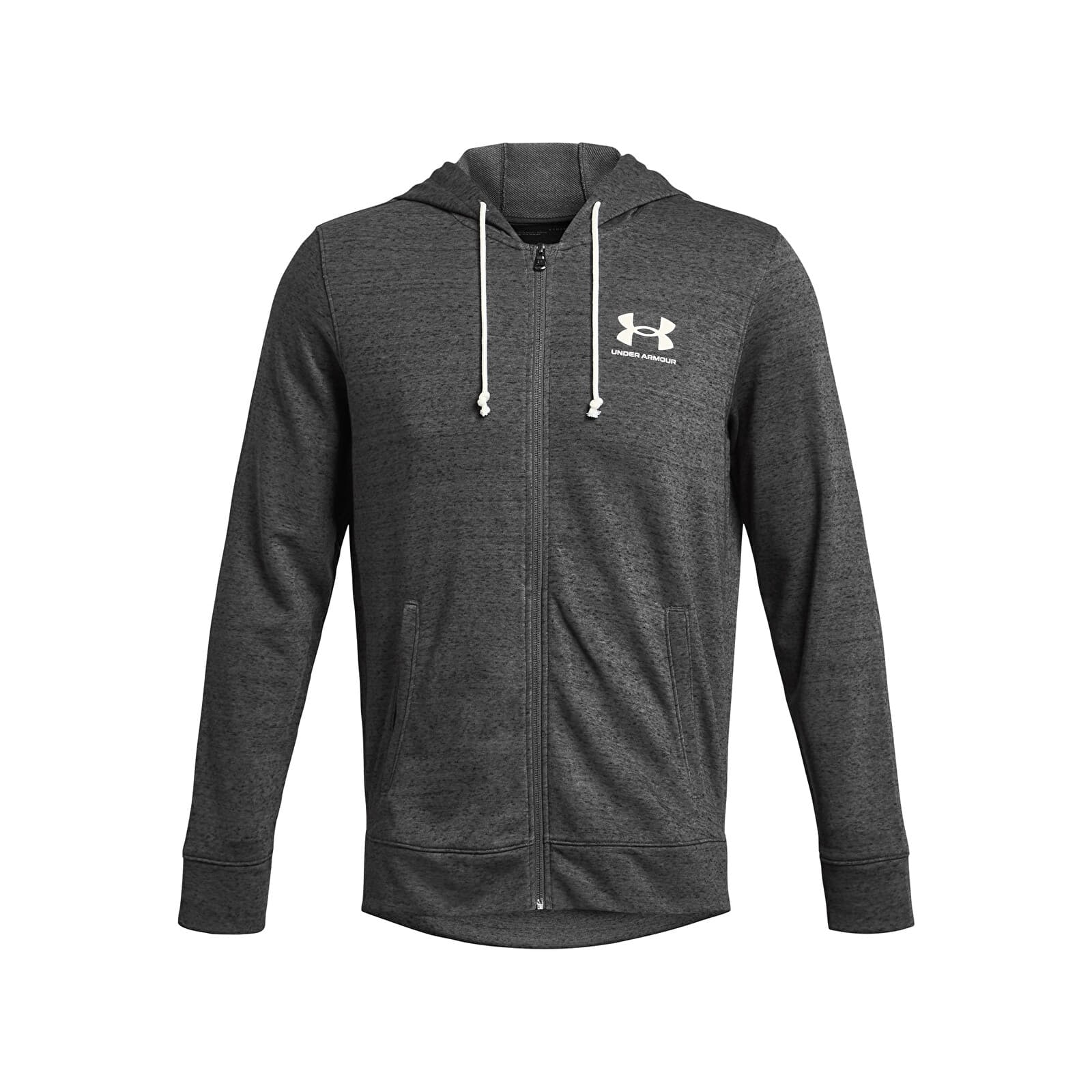 Pánské mikiny Under Armour Rival Terry LC FZ Gray