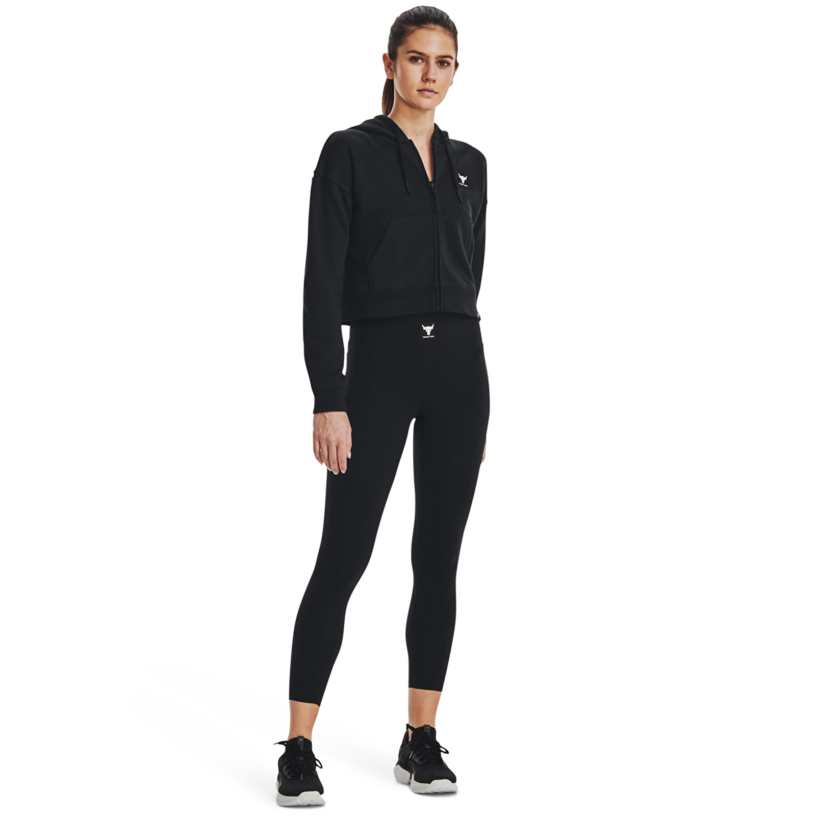 Γυναικεία κολάν Under Armour Pjt Rock Meridian Ankl Lgn Black