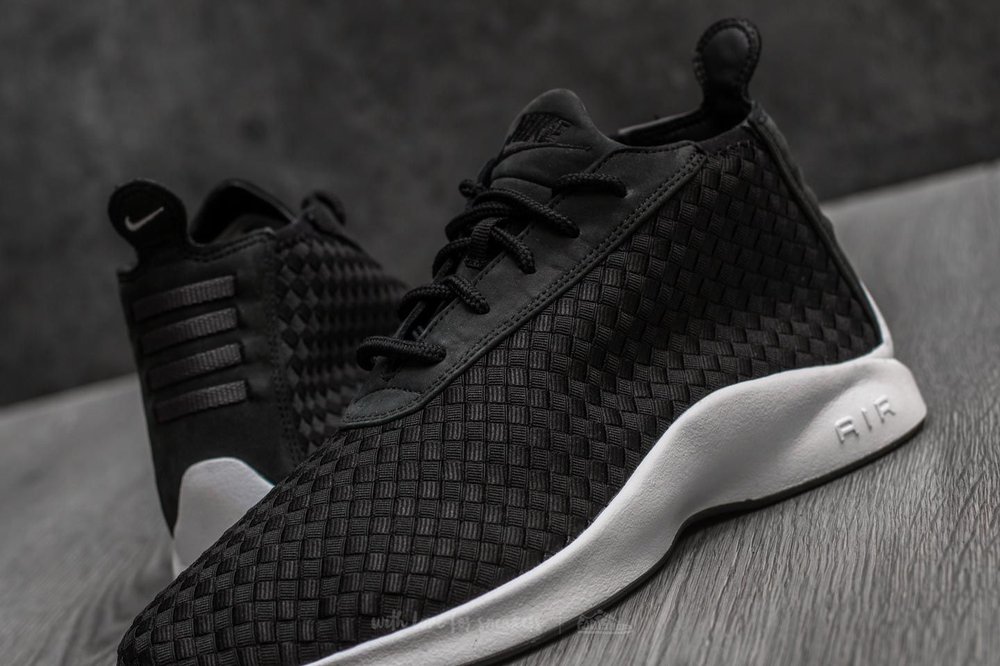 Men s shoes Nike Air Woven Boot Black Black Anthracite White Footshop