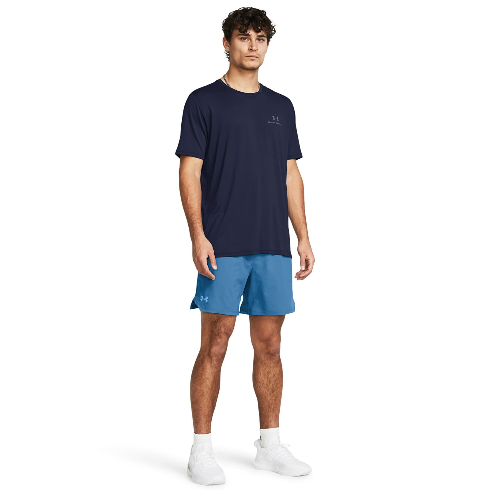 Pantaloncini uomo Under Armour Vanish Woven 6in Shorts Blue