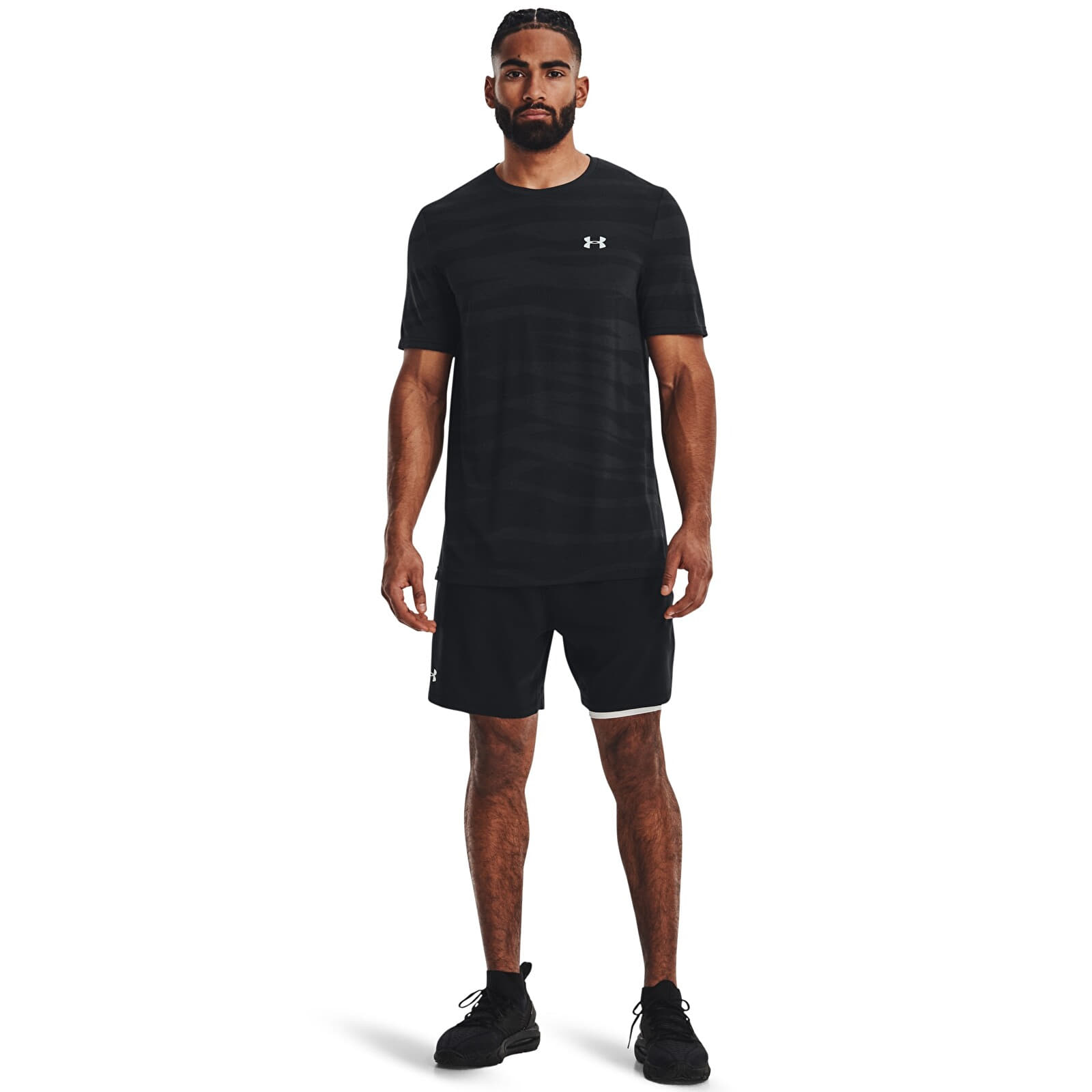 Krótkie spodnie Under Armour Vanish Woven 2in1 Sts Black