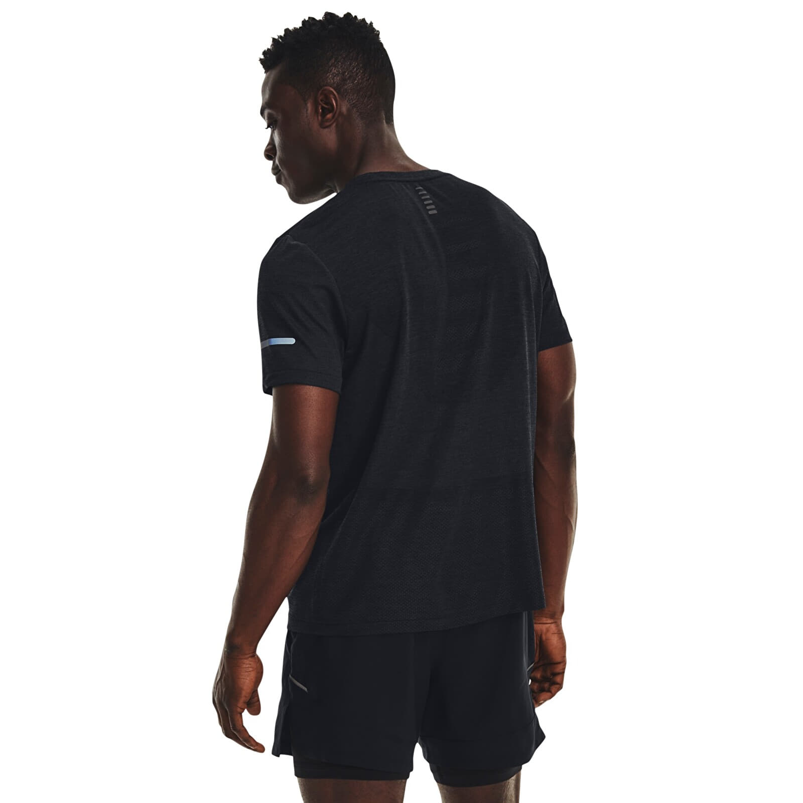Men's T-shirts Under Armour SEAMLESS STRIDE SS Black