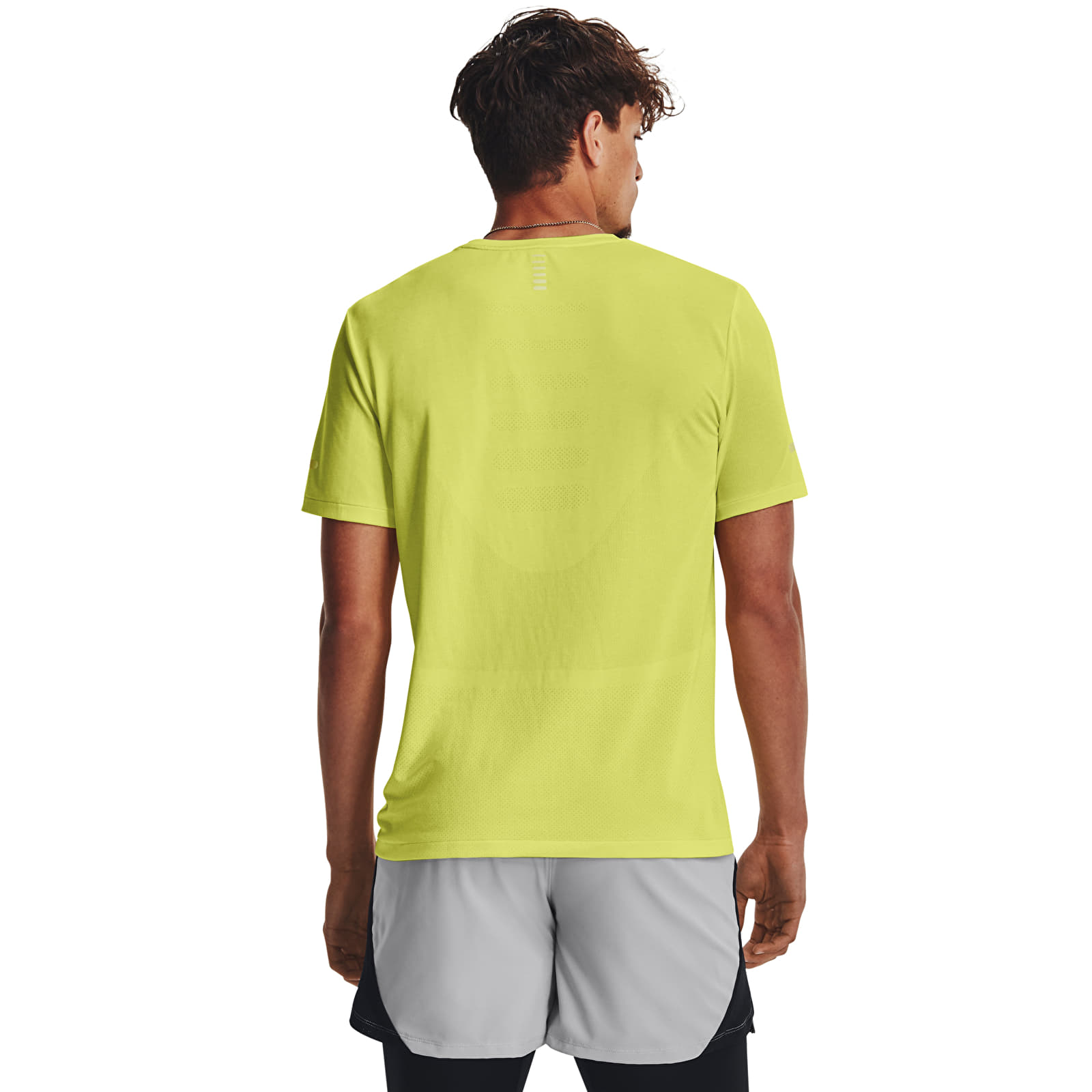 Férfi pólok Under Armour SEAMLESS STRIDE SS Yellow
