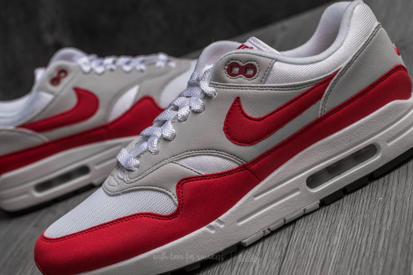 Nike air max 1 *anniversary* (white / university red outlet