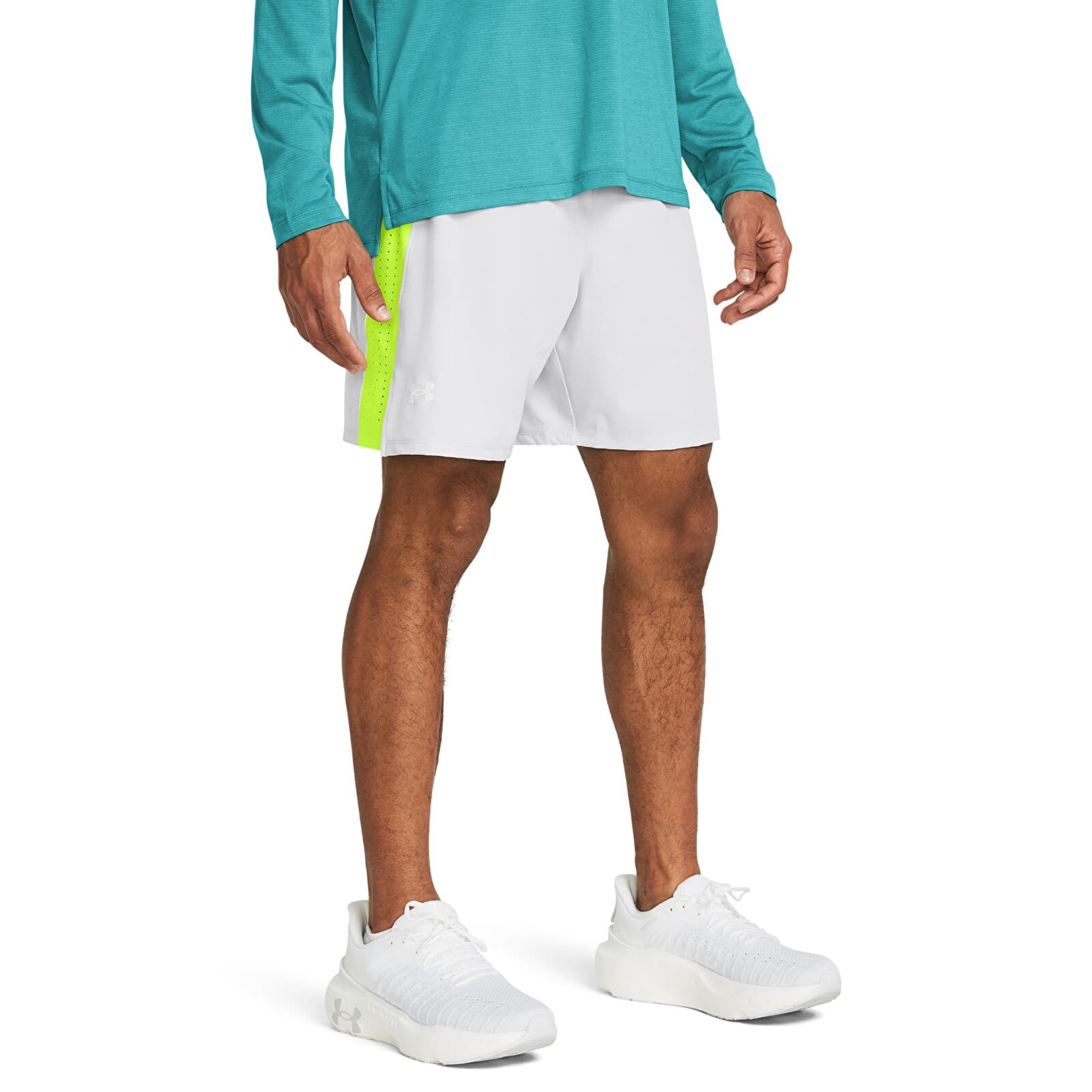 Pánské kraťasy Under Armour LAUNCH PRO 7'' SHORTS Gray