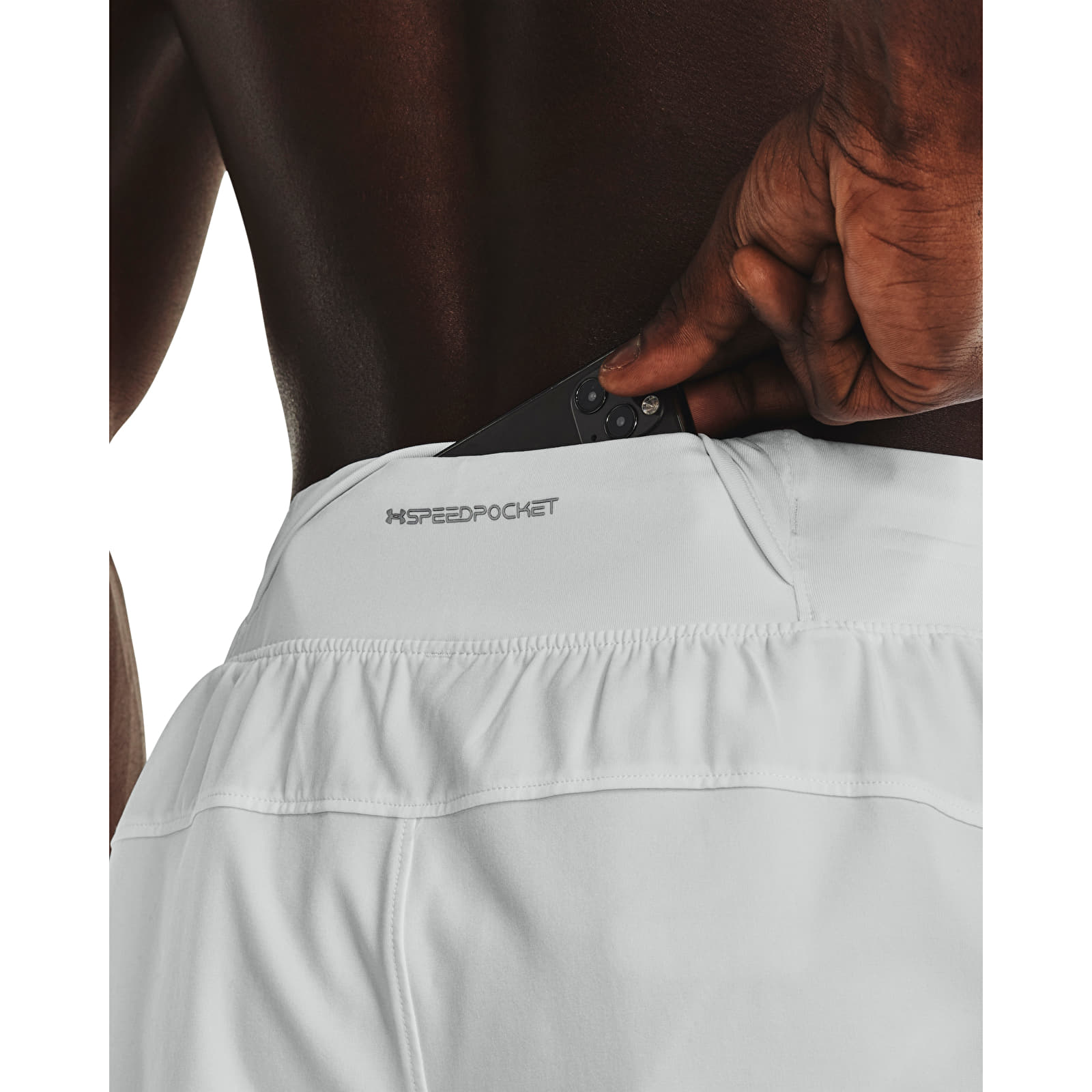 Pánské kraťasy Under Armour LAUNCH ELITE 5'' SHORT Gray