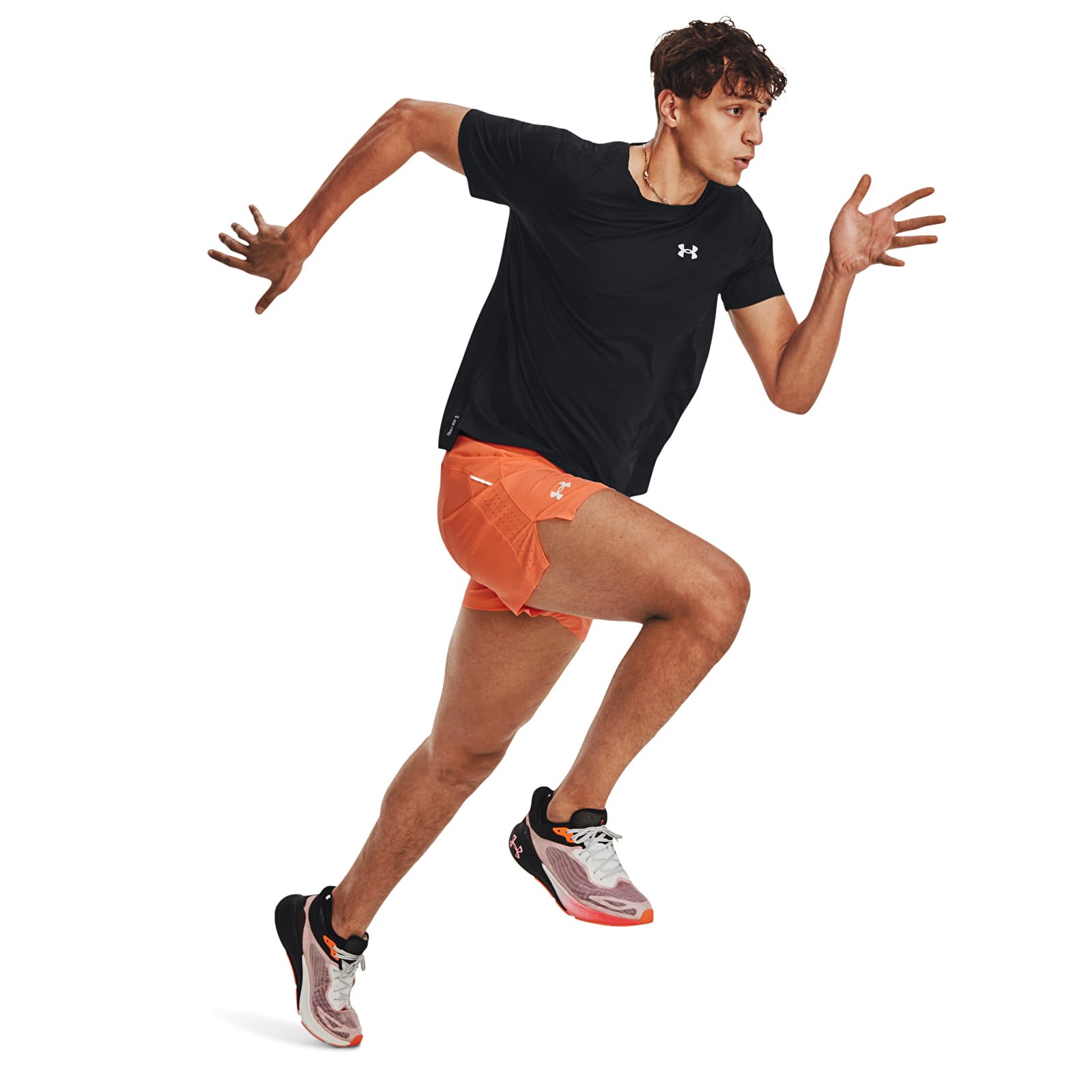 Férfi sortok Under Armour LAUNCH ELITE 5'' SHORT Orange