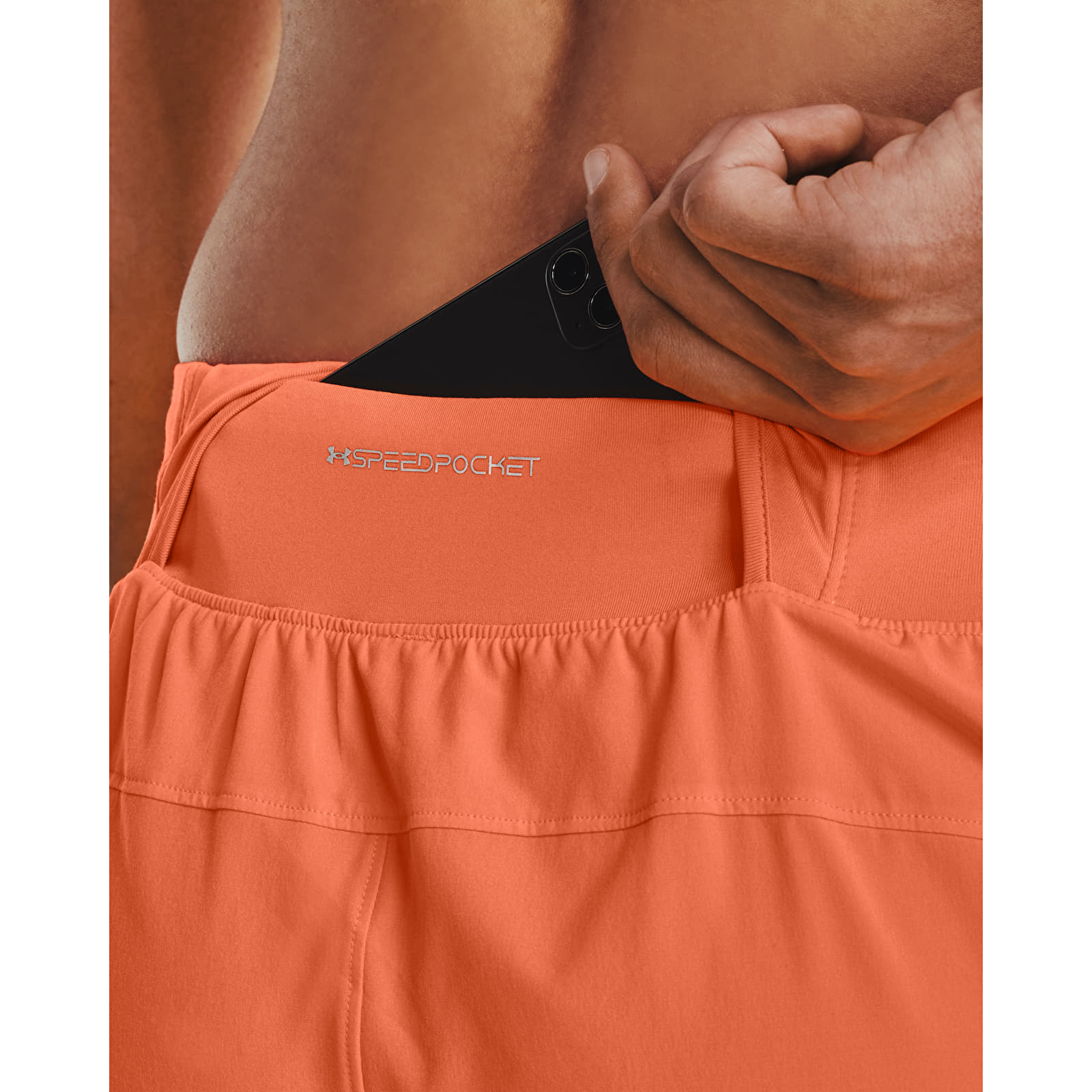 Férfi sortok Under Armour LAUNCH ELITE 5'' SHORT Orange