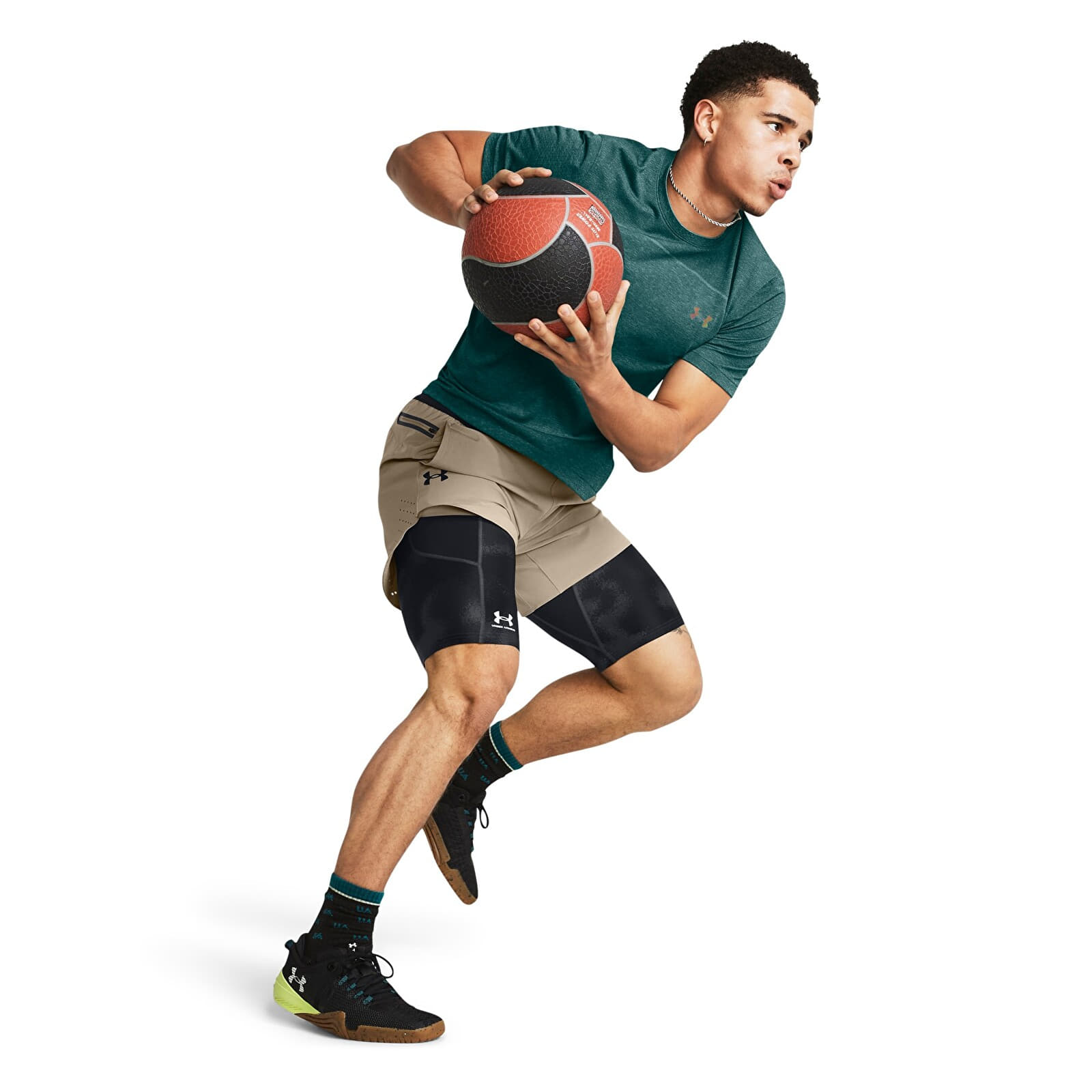 Pánské kraťasy Under Armour Peak Woven Shorts Brown