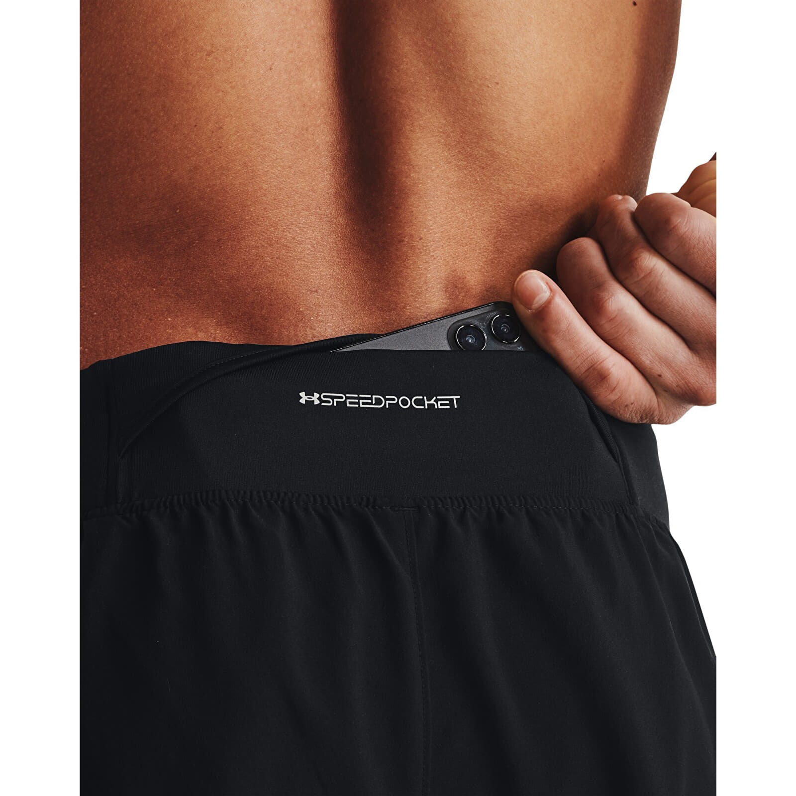 Men's shorts Under Armour LAUNCH ELITE 2in1 7'' SHORT Black