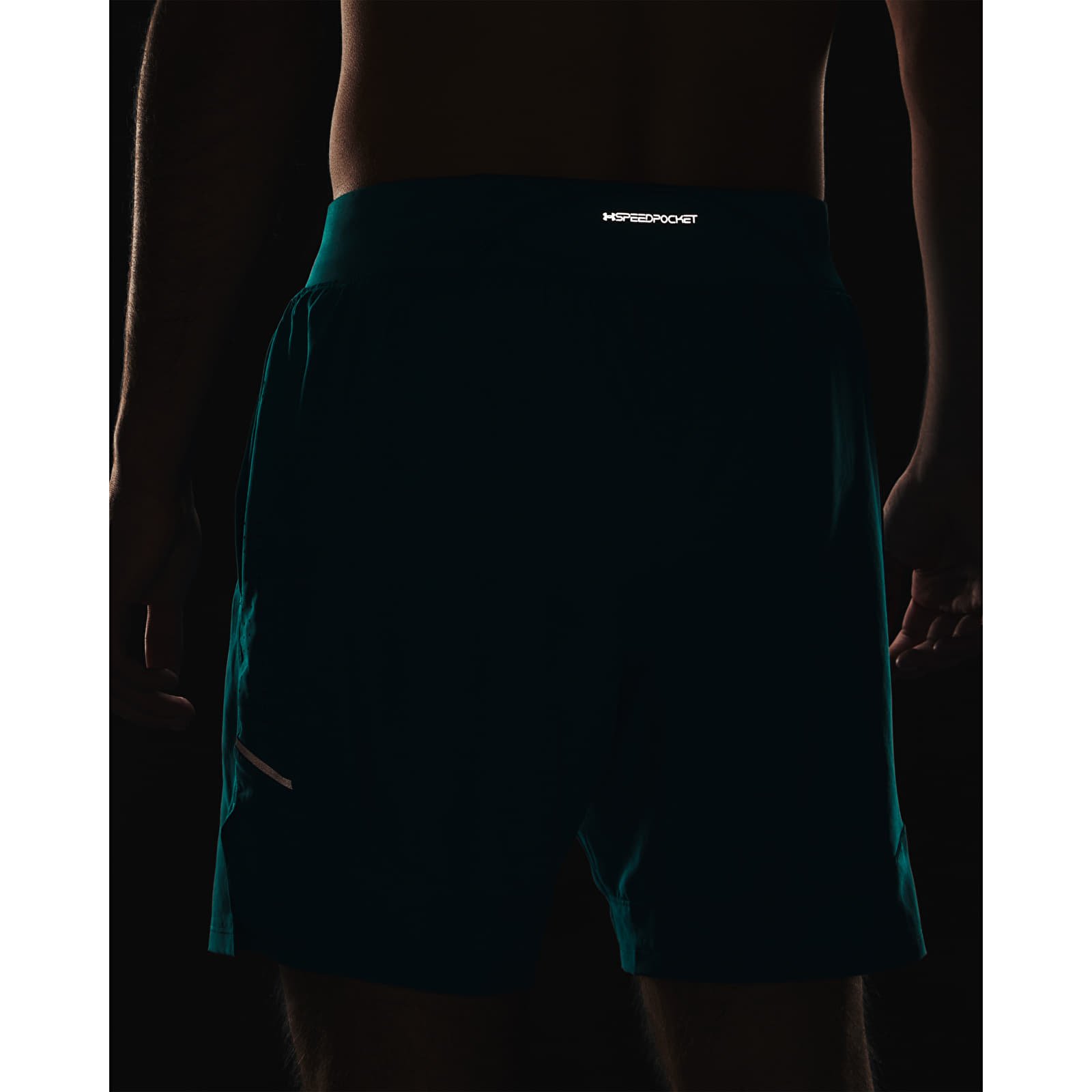 Pánske šortky Under Armour LAUNCH ELITE 2in1 7'' SHORT Green
