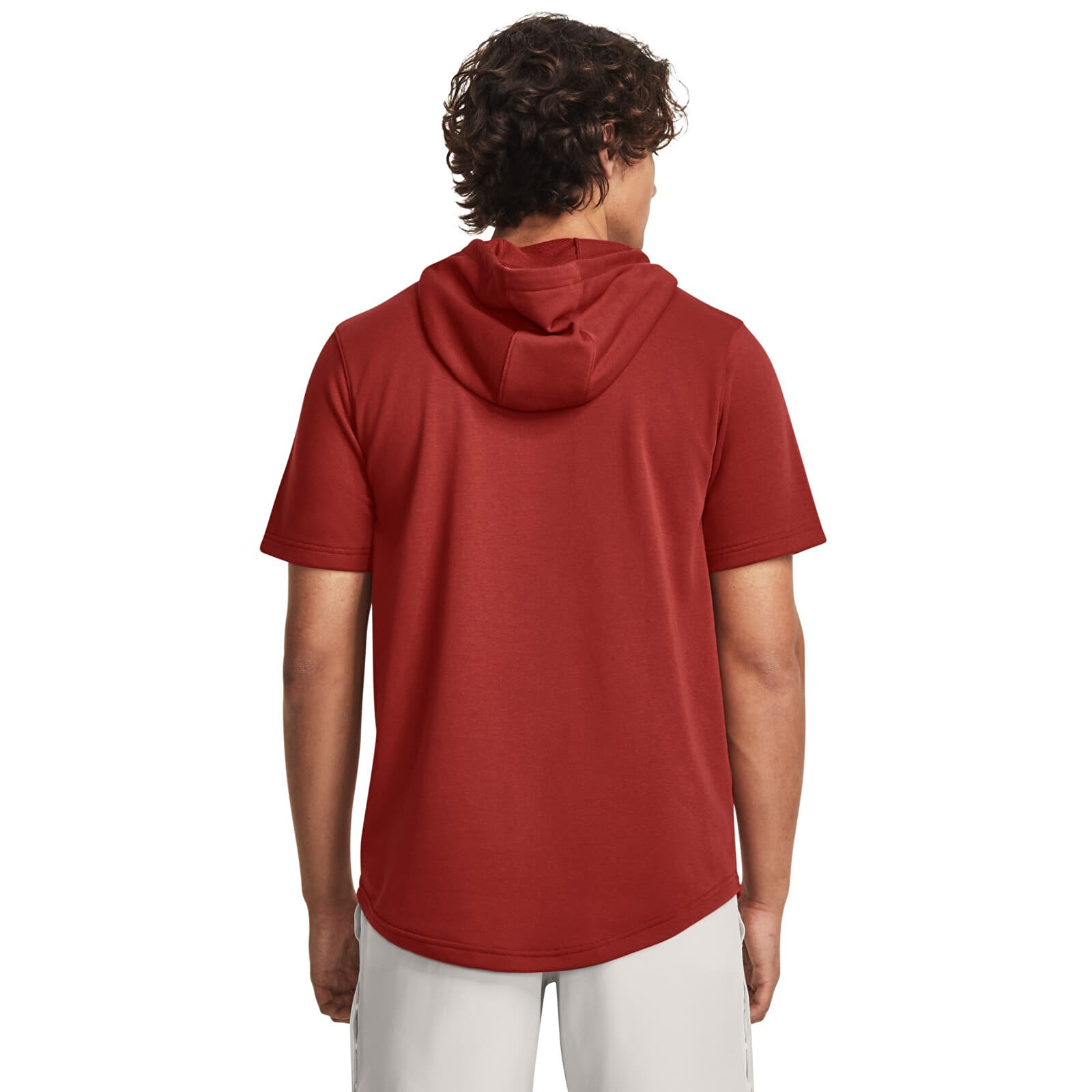 Pánské mikiny Under Armour Pjt Rock Terry SS Hoodie Red