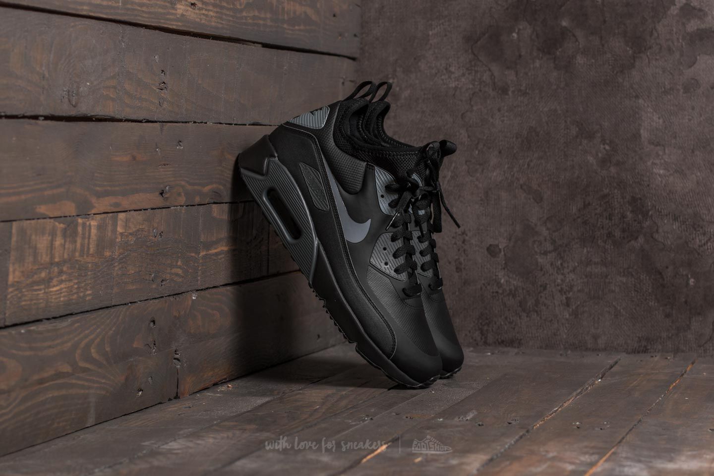 Herresko Nike Air Max 90 Ultra Mid Winter Black/ Cool Grey-Anthracite