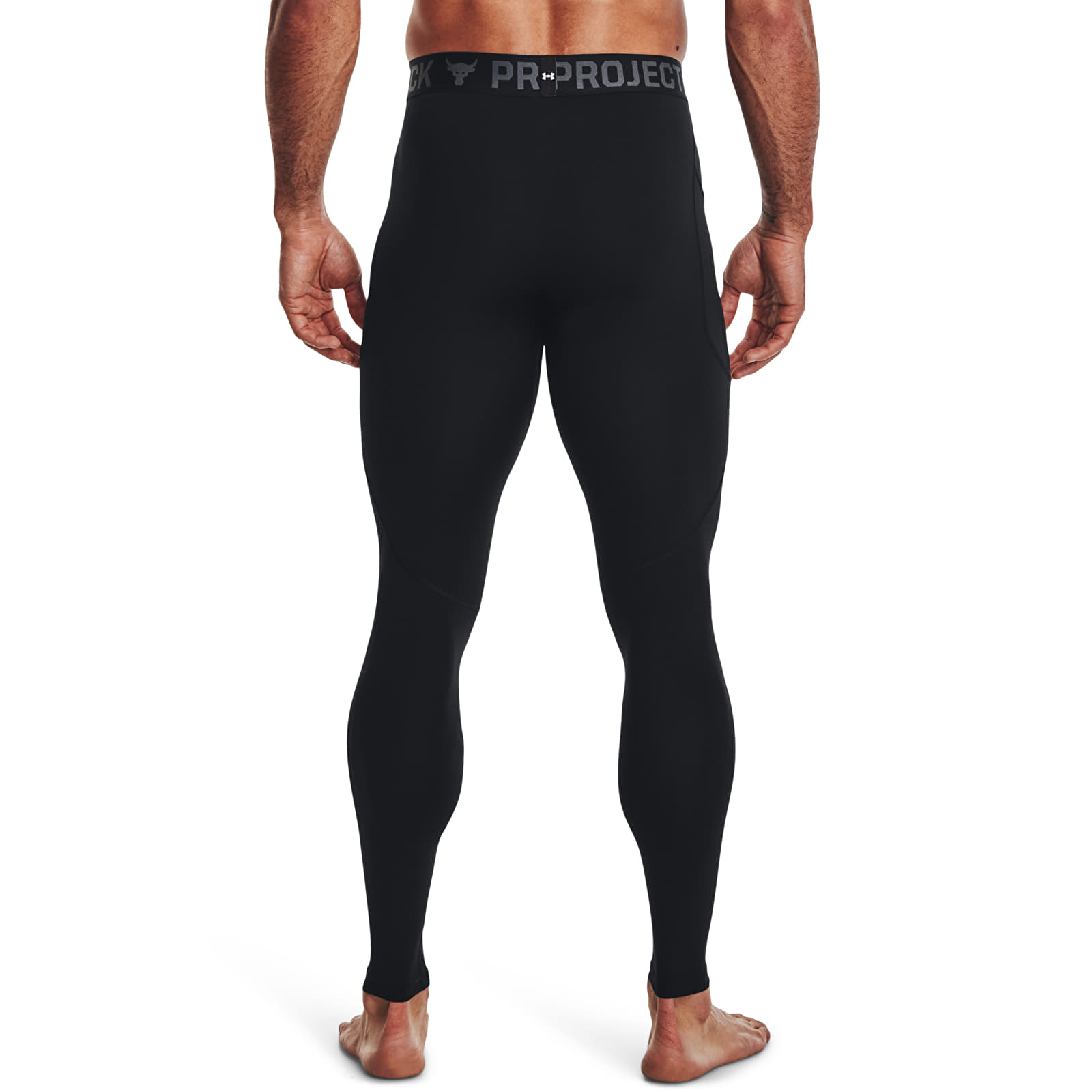 Men's leggings Under Armour Pjt Rock ArmourPrint Lgs Black
