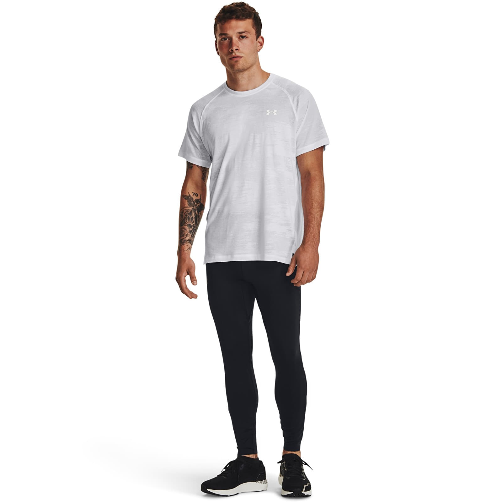 Leggings für Herren Under Armour QUALIFIER ELITE TIGHT Black