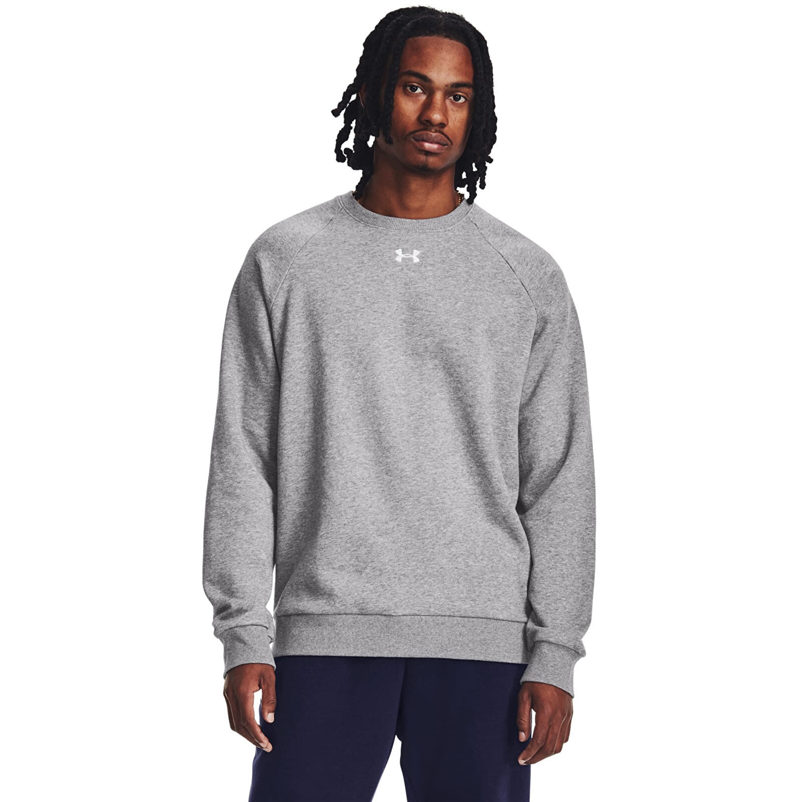 Mikiny Under Armour Rival Fleece Crew Gray