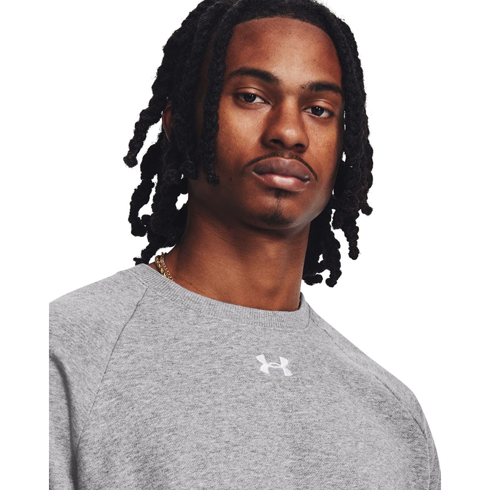 Mikiny Under Armour Rival Fleece Crew Gray