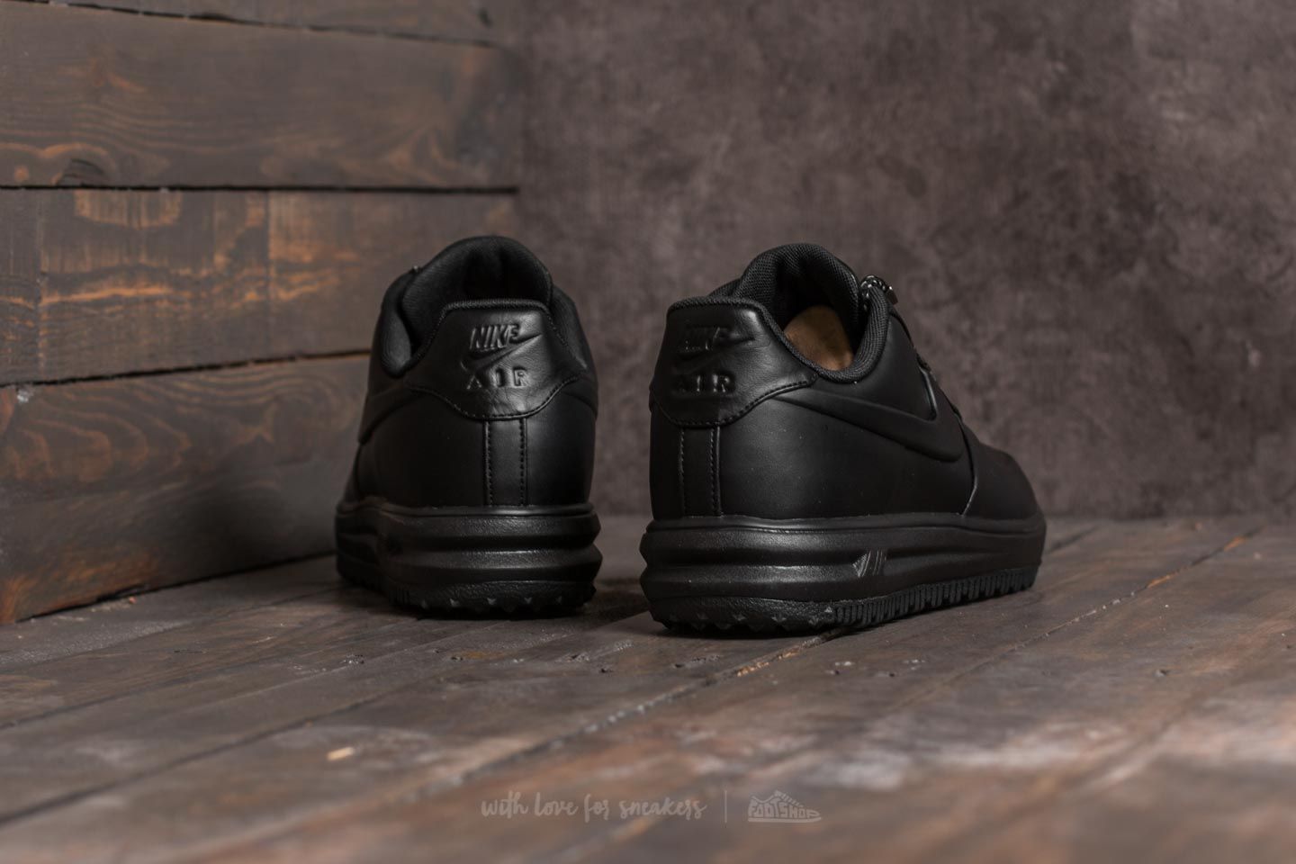 Men's shoes Nike Lunar Force 1 Duckboot Low Black/ Black-Black