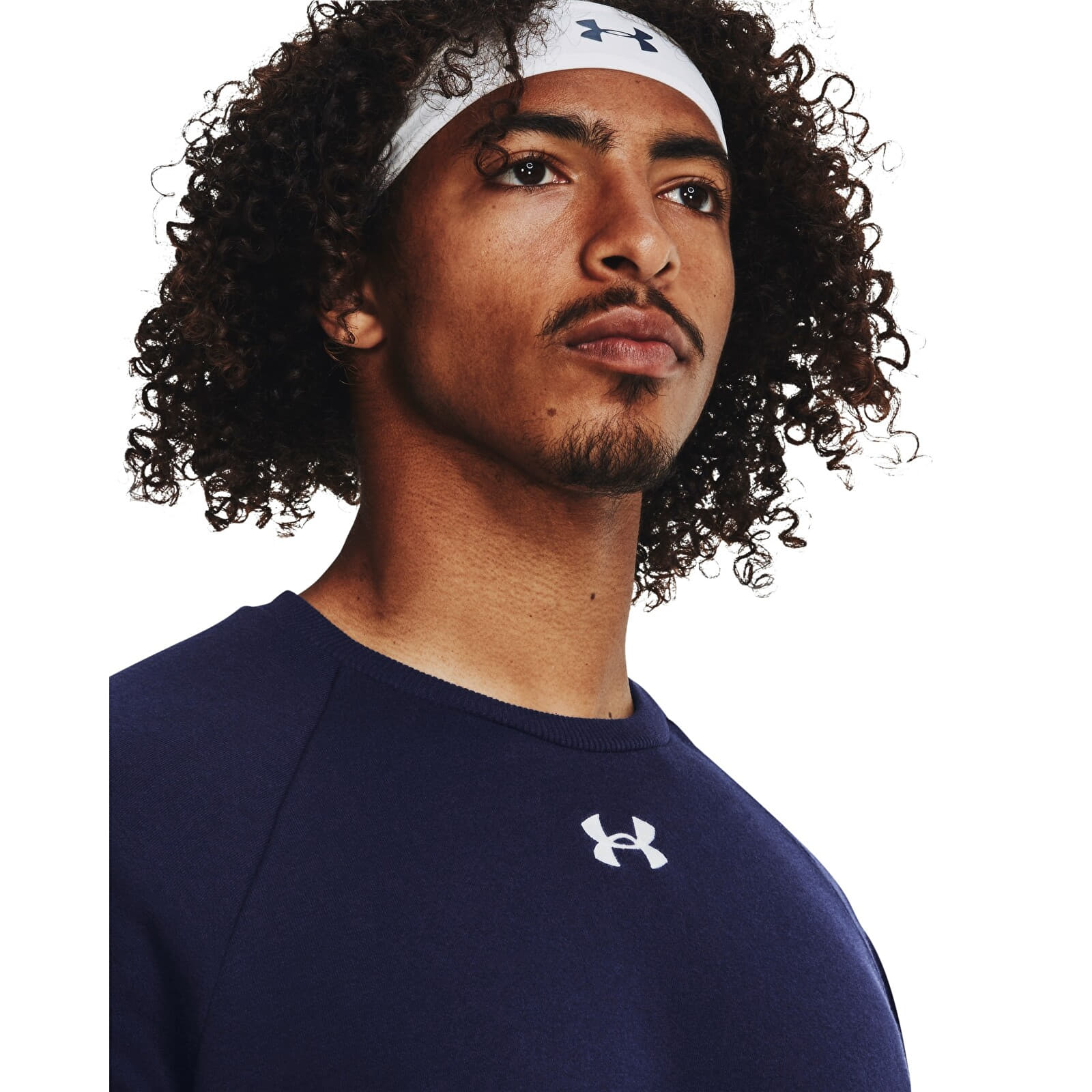 Мъжки суичъри Under Armour Rival Fleece Crew Blue