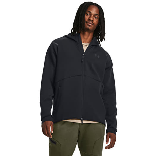 Sudaderas con capucha para hombre Under Armour Unstoppable Fleece FZ Black Footshop