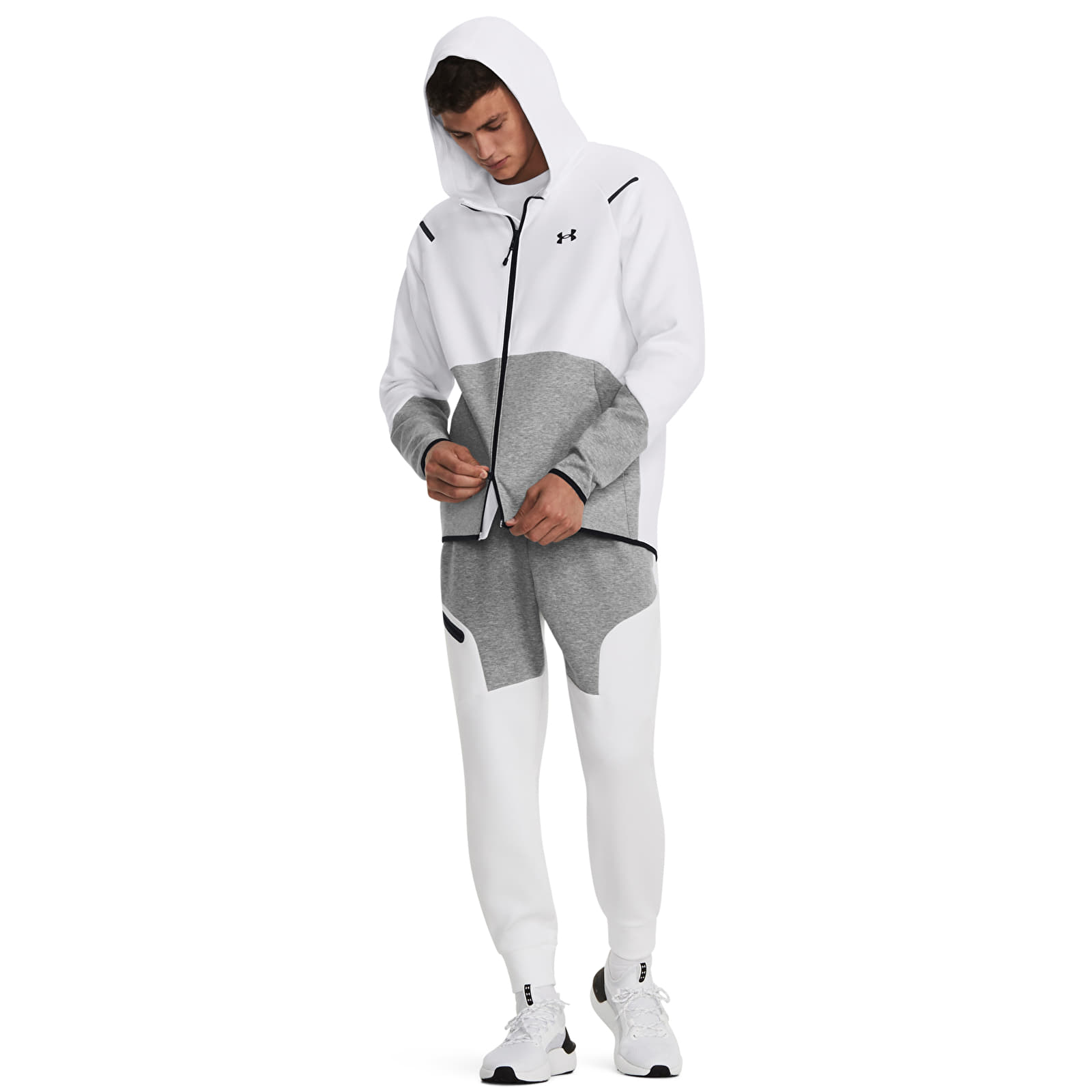Men's hoodies Under Armour Unstoppable Fleece FZ Gray