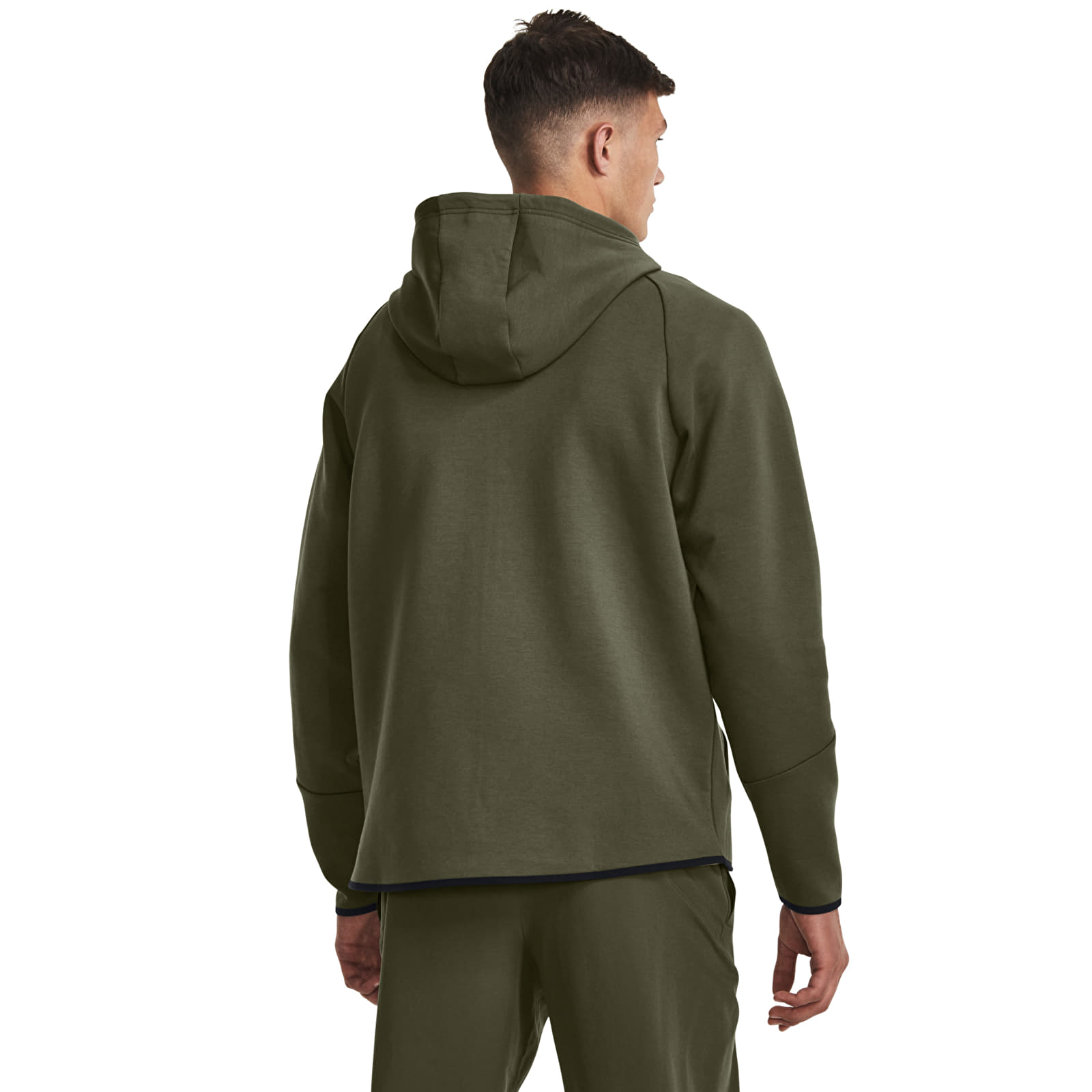 Pánske mikiny Under Armour Unstoppable Fleece FZ Green