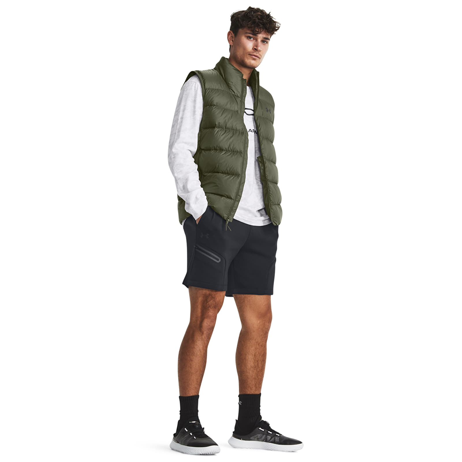 Pánské kraťasy Under Armour Unstoppable Fleece Shorts Black