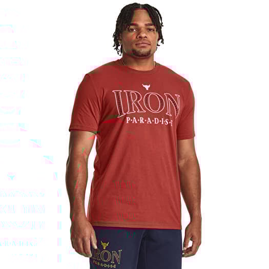 T-shirt Under Armour PJT ROCK IRON SS Red