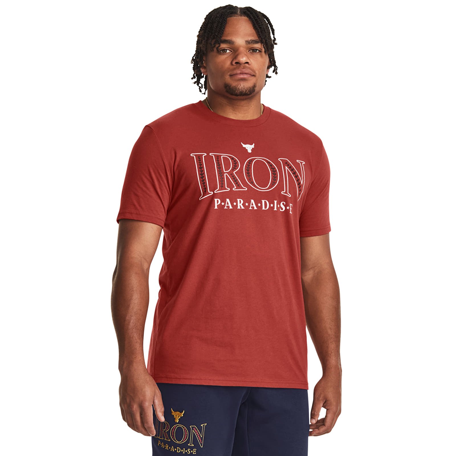 Tričká Under Armour PJT ROCK IRON SS Red