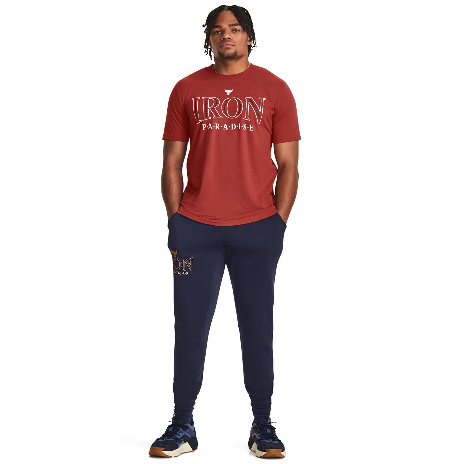 Tričká Under Armour PJT ROCK IRON SS Red