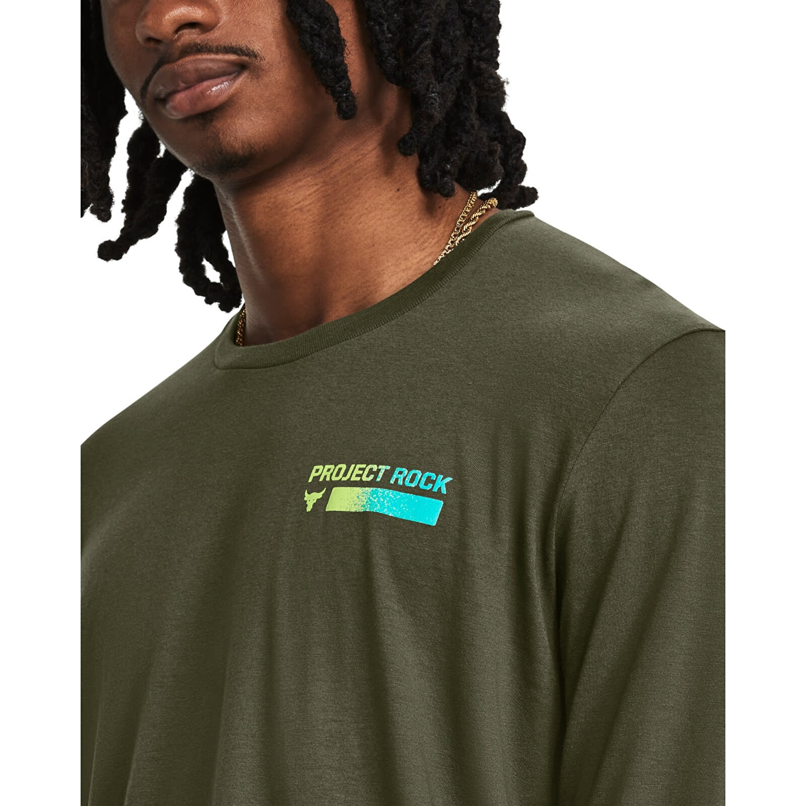 Férfi pólok Under Armour PJT ROCK BRAHMA LS Green