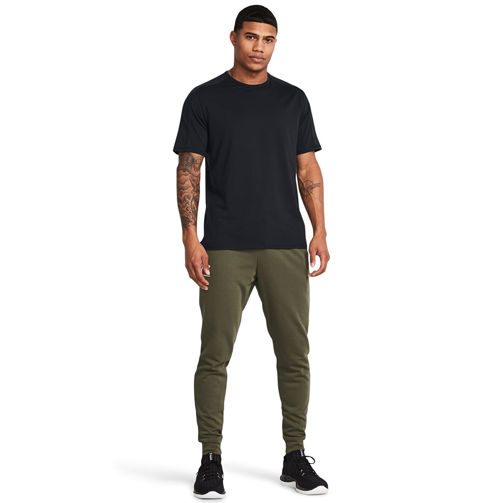 Pánské tepláky Under Armour Rival Terry Jogger Green